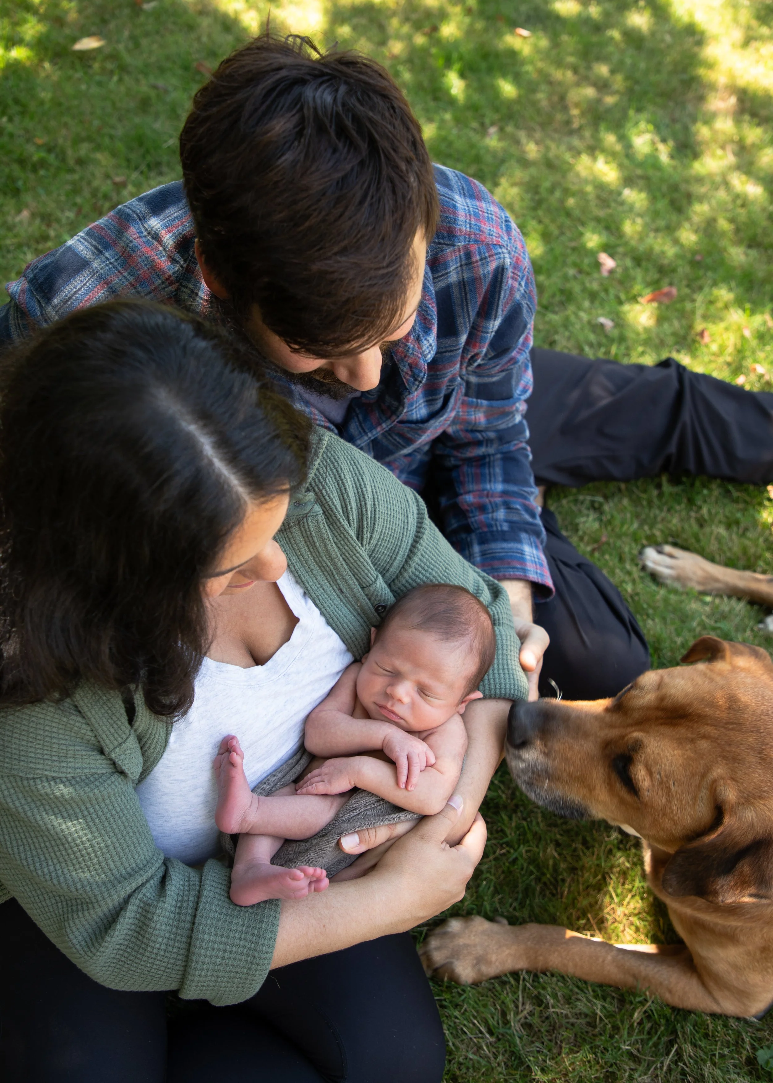 Outdoor Newborn and Family Photo