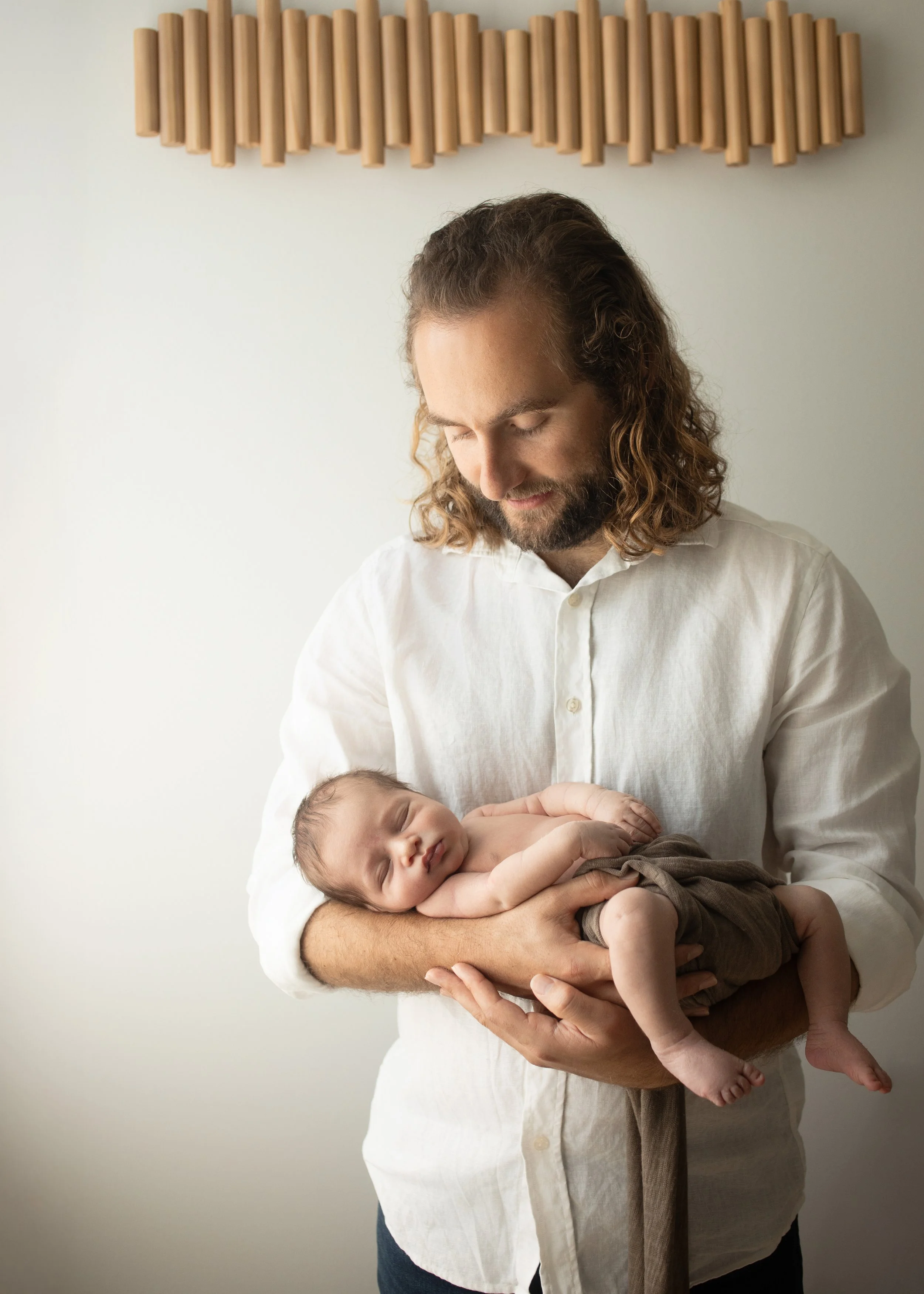 Newborn and Dad Portrait