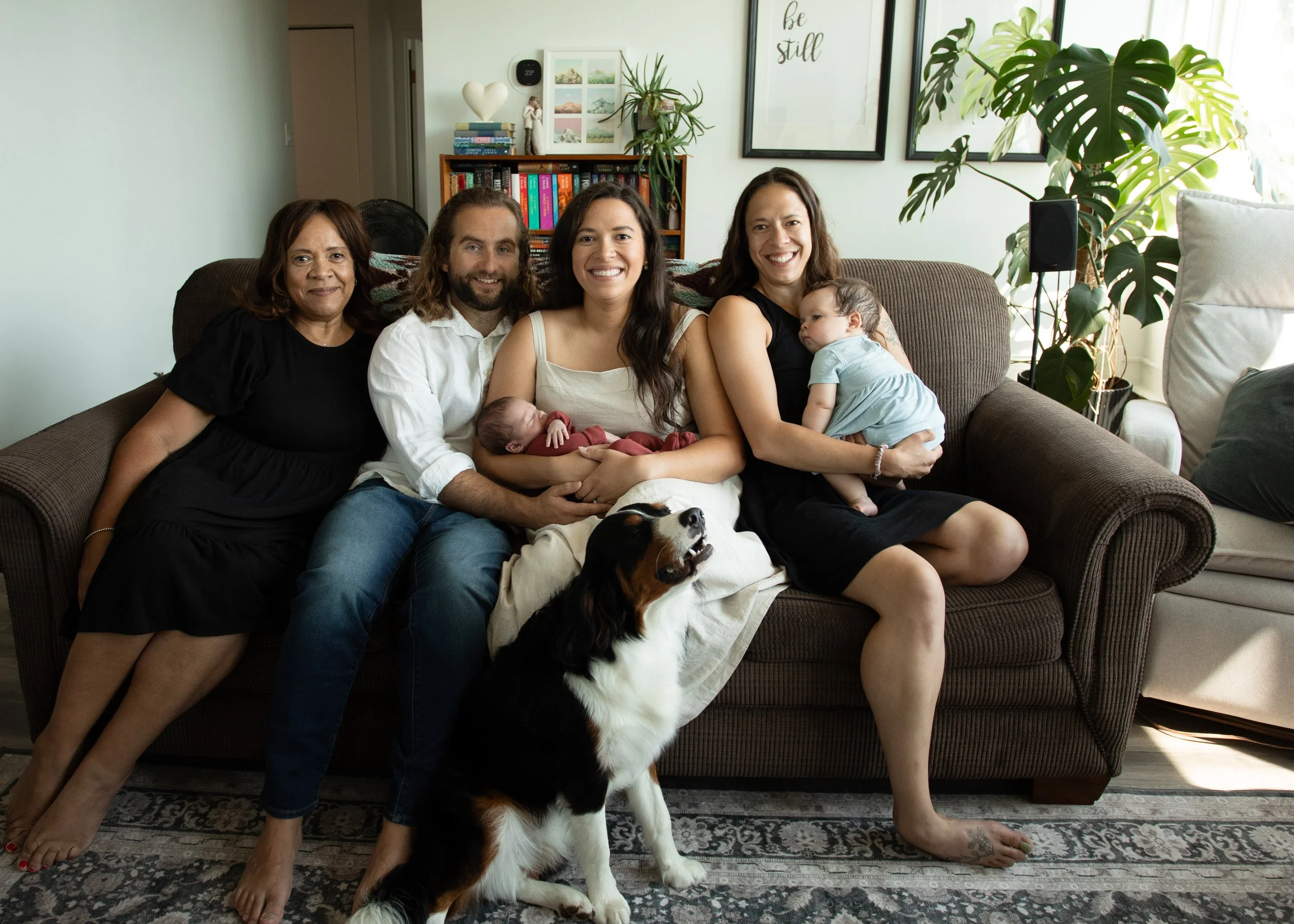 Newborn Photo with Extended Family