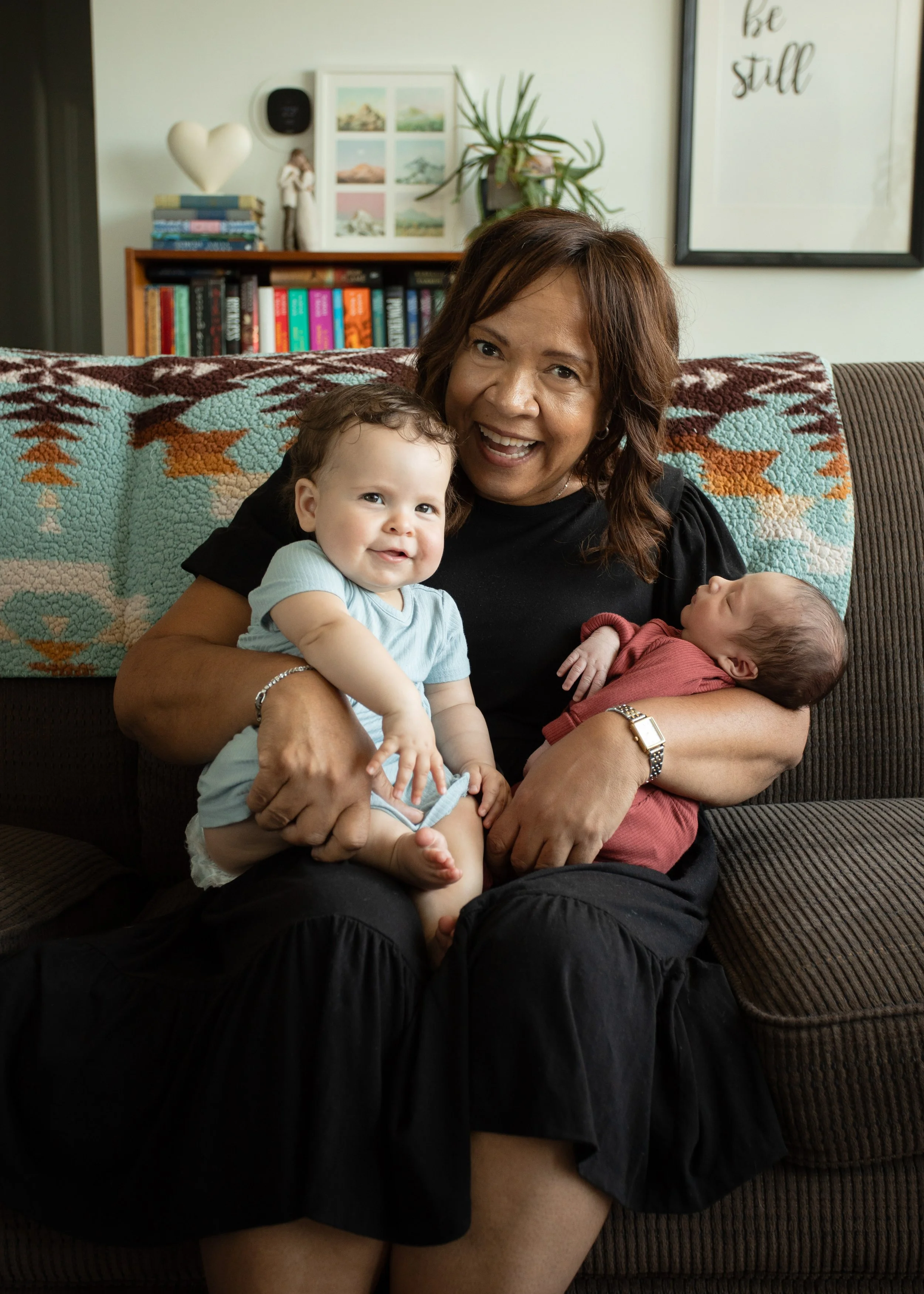 Grandma with Newborns