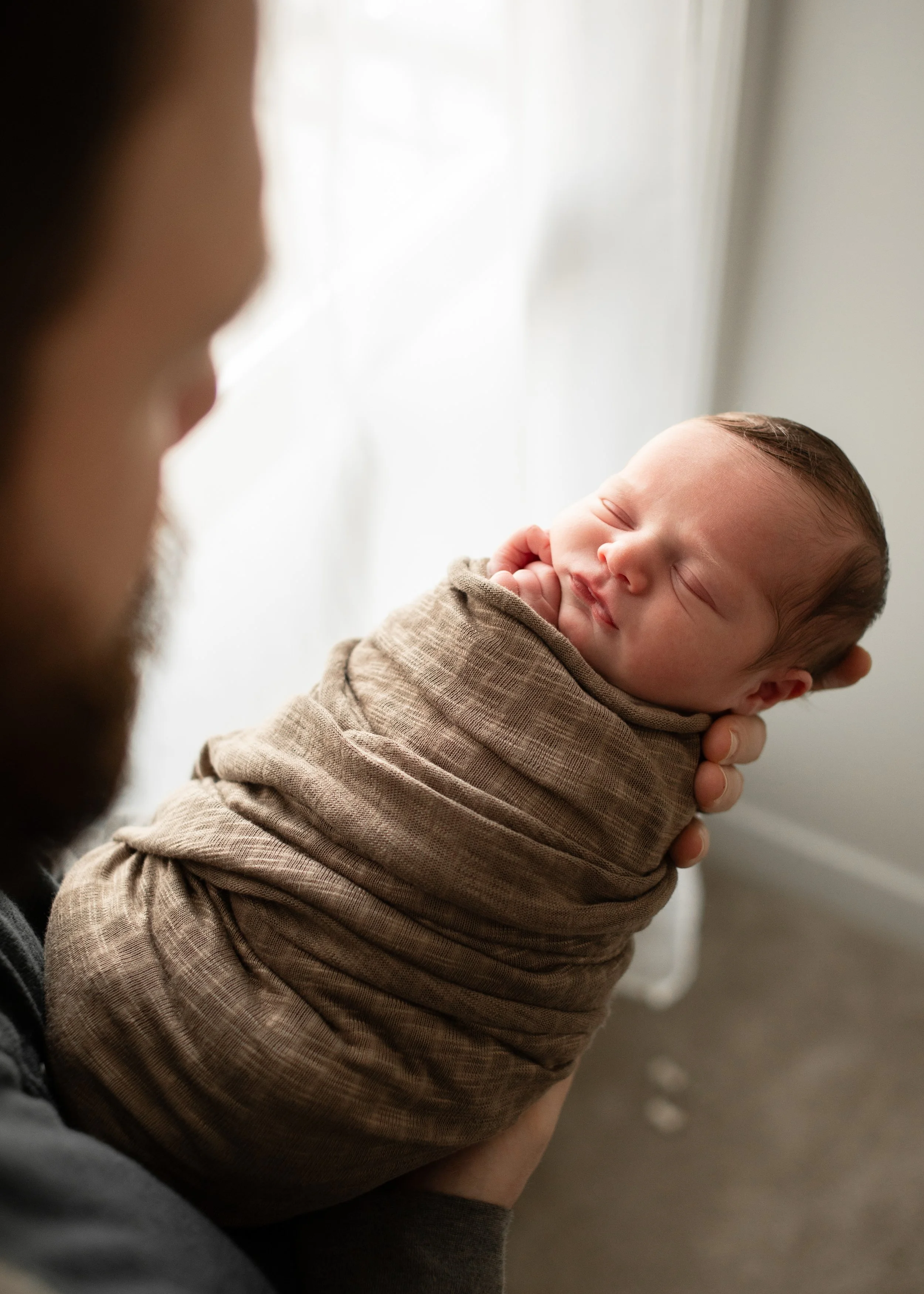 Wrapped Newborn Baby