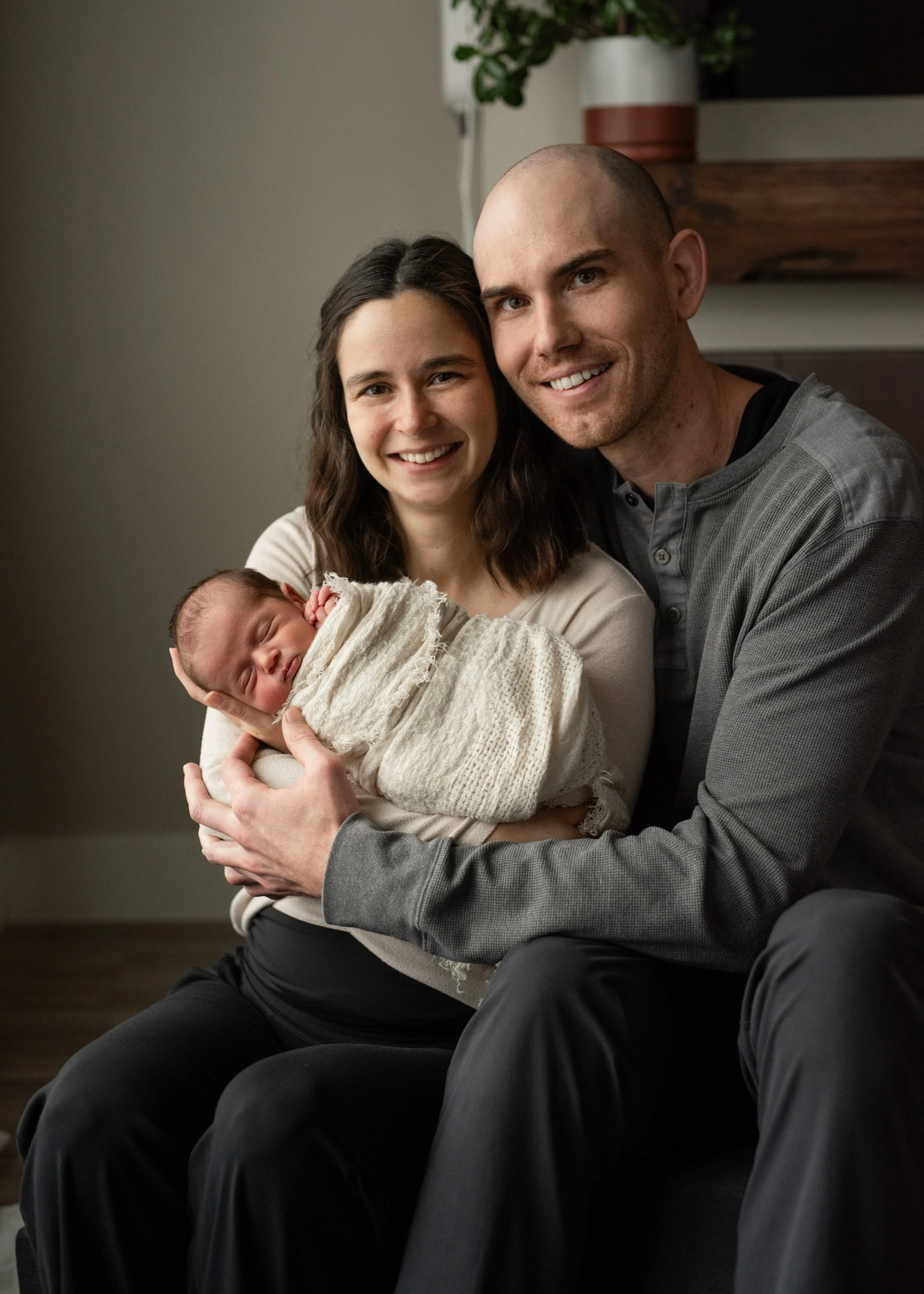 Newborn and Parent Portrait