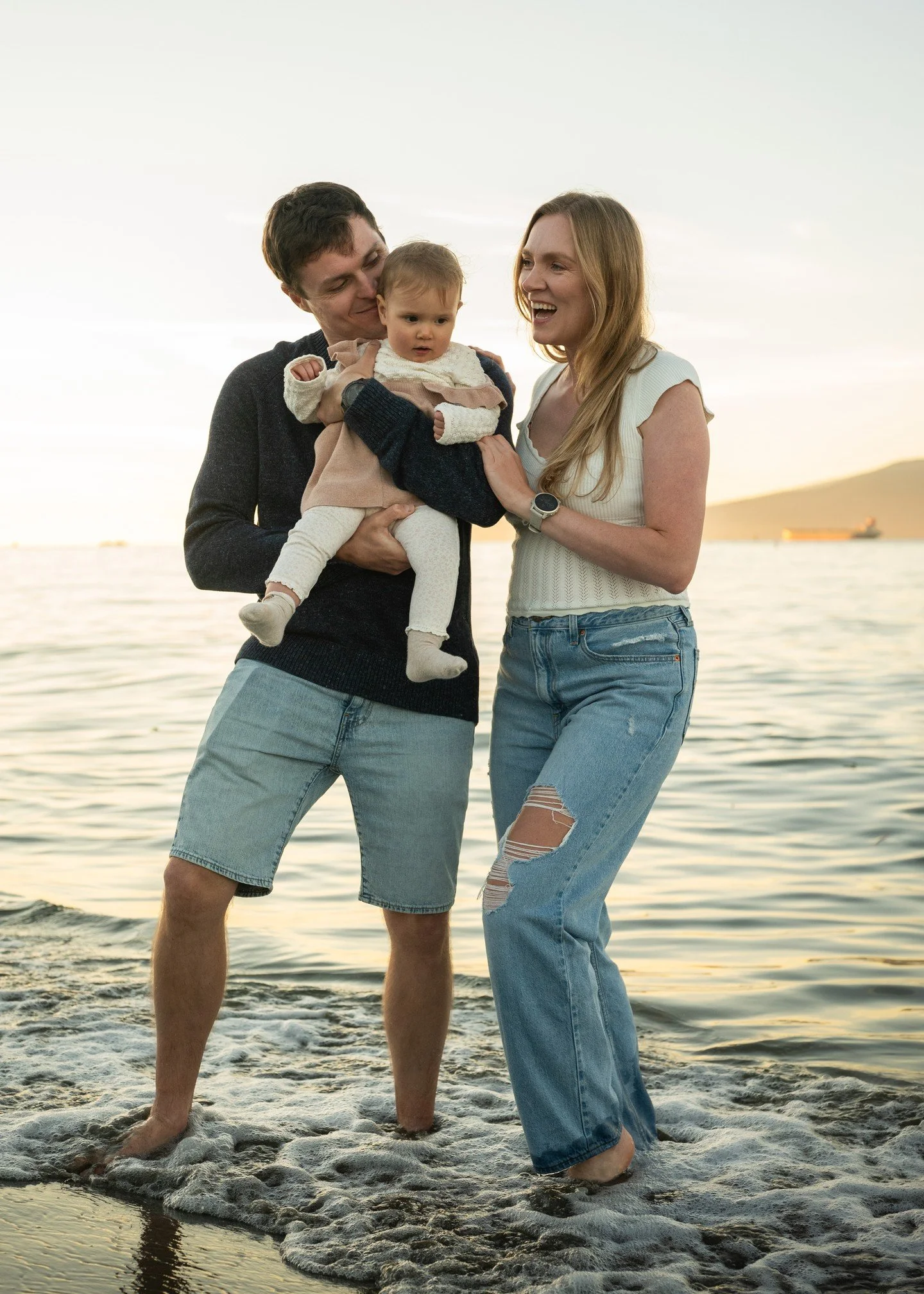 Saltwater, sunshine, and the sweetest love 💕 

-

#BeachFamily #SunsetVibes #FamilyLove #BabyMoments #CoastalLife #GoldenHour #TogetherForever #SimpleJoy #CapturedLove #Vancouverfamilyphotographer #babymilestone