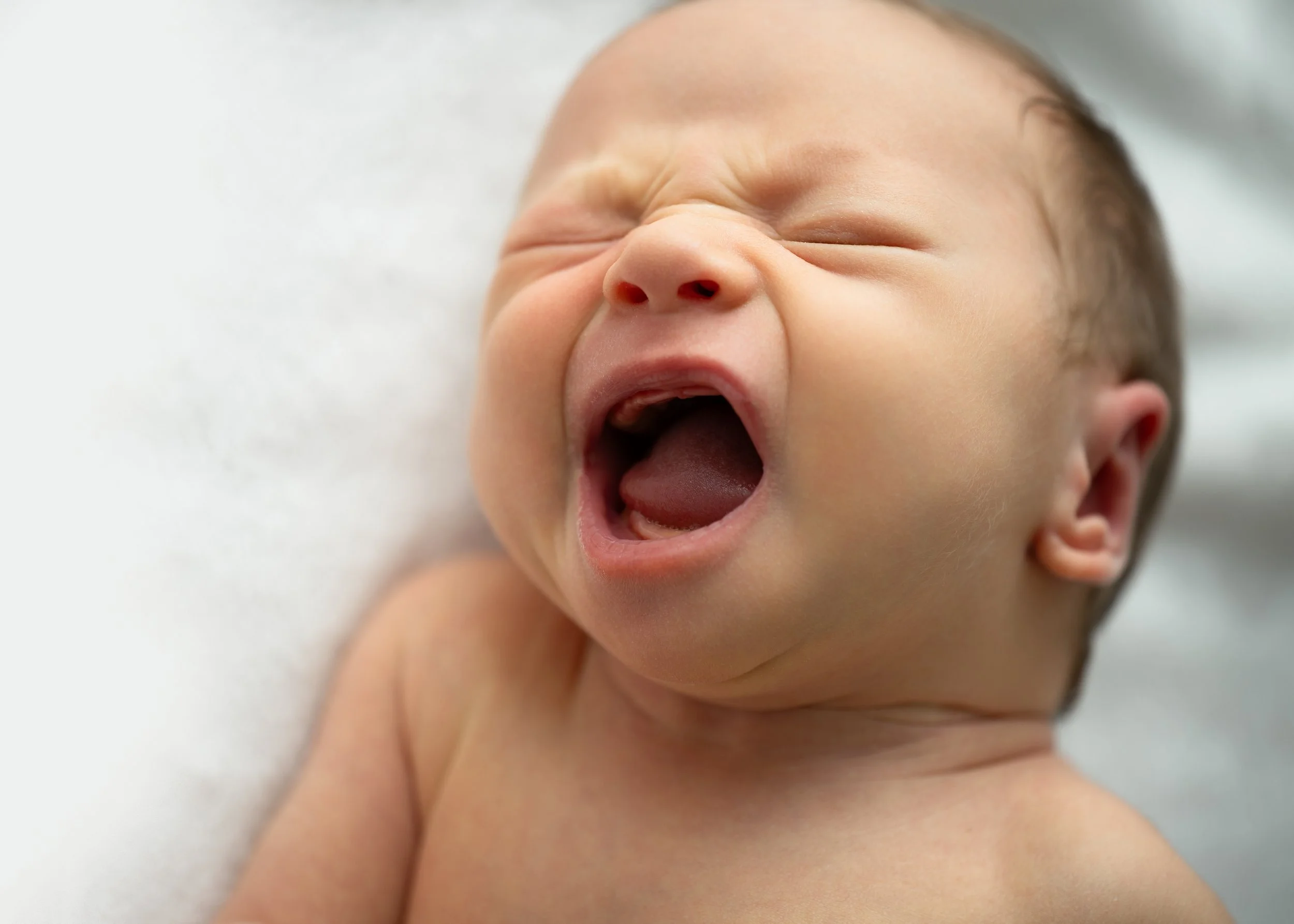 Newborn Baby With Expression