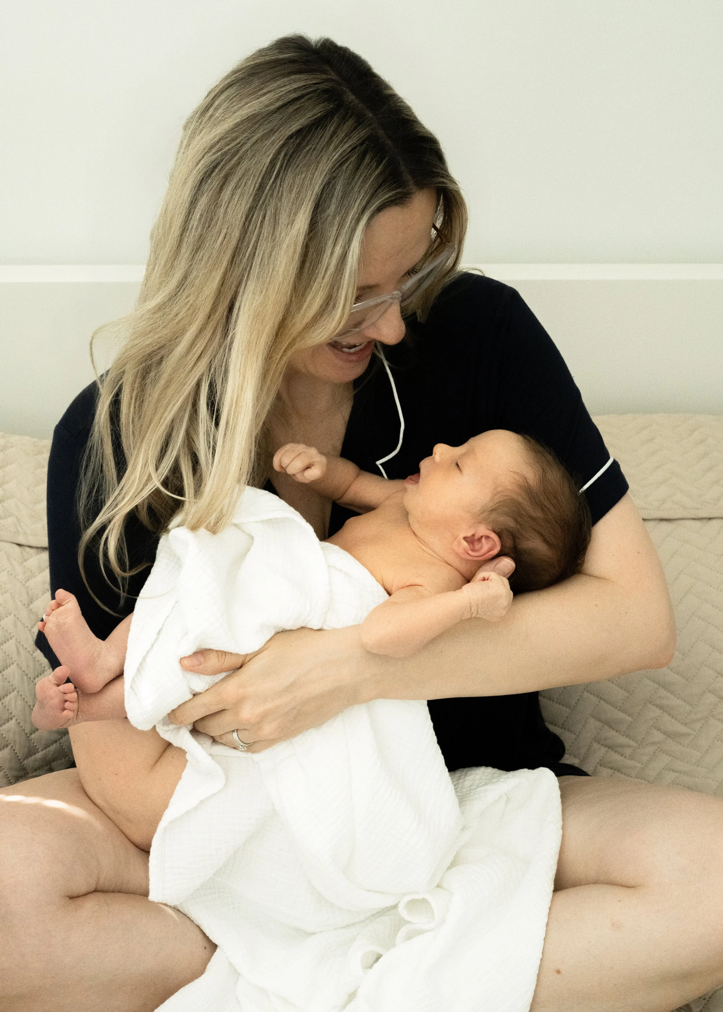 Newborn and Mom Portrait Natural