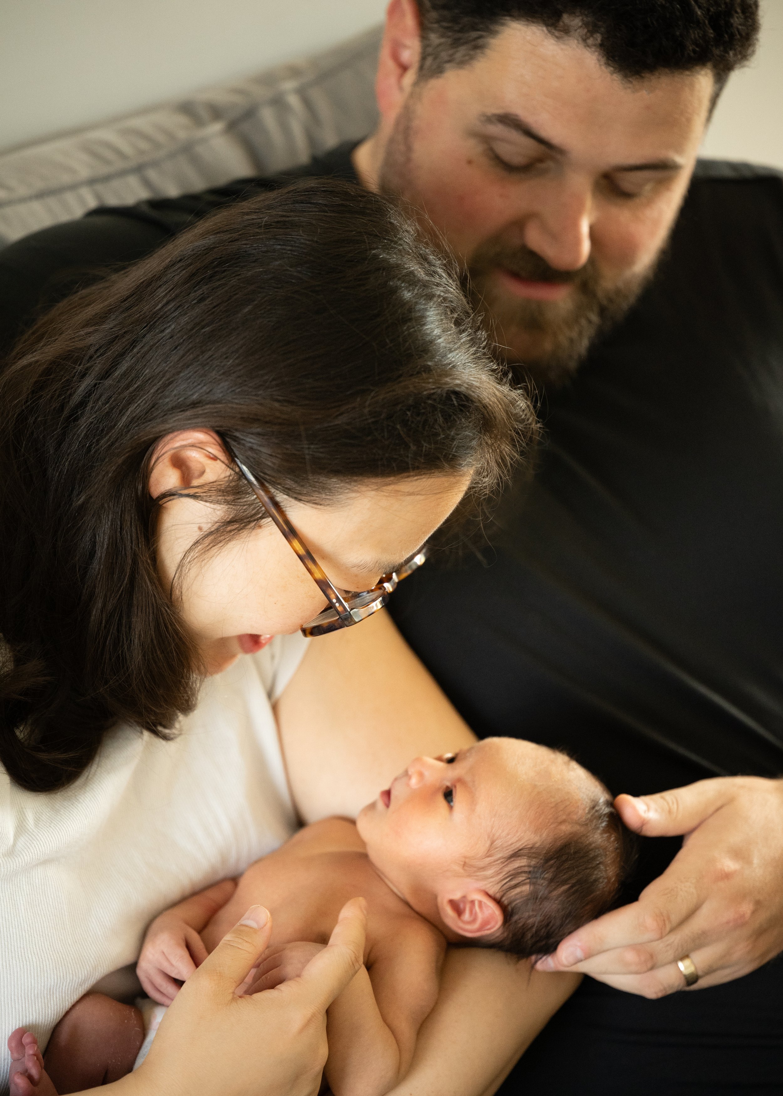Simple newborn and family photos