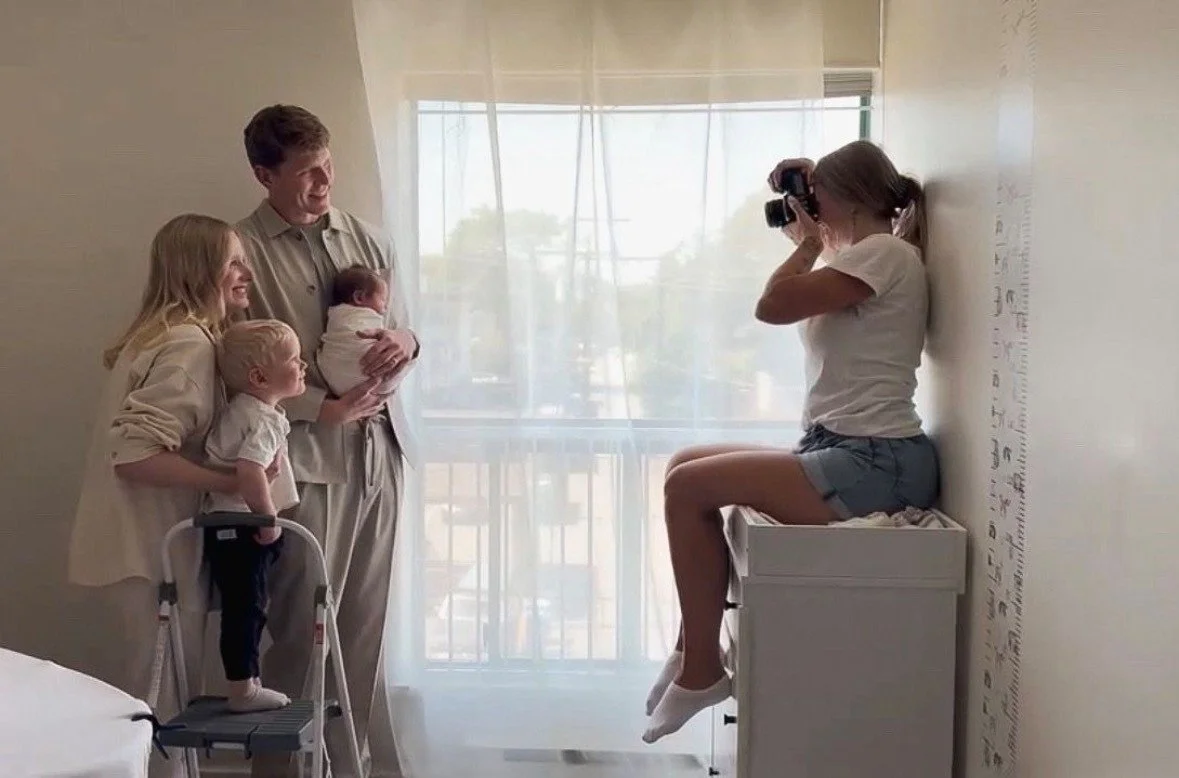 Newborn Session In Action