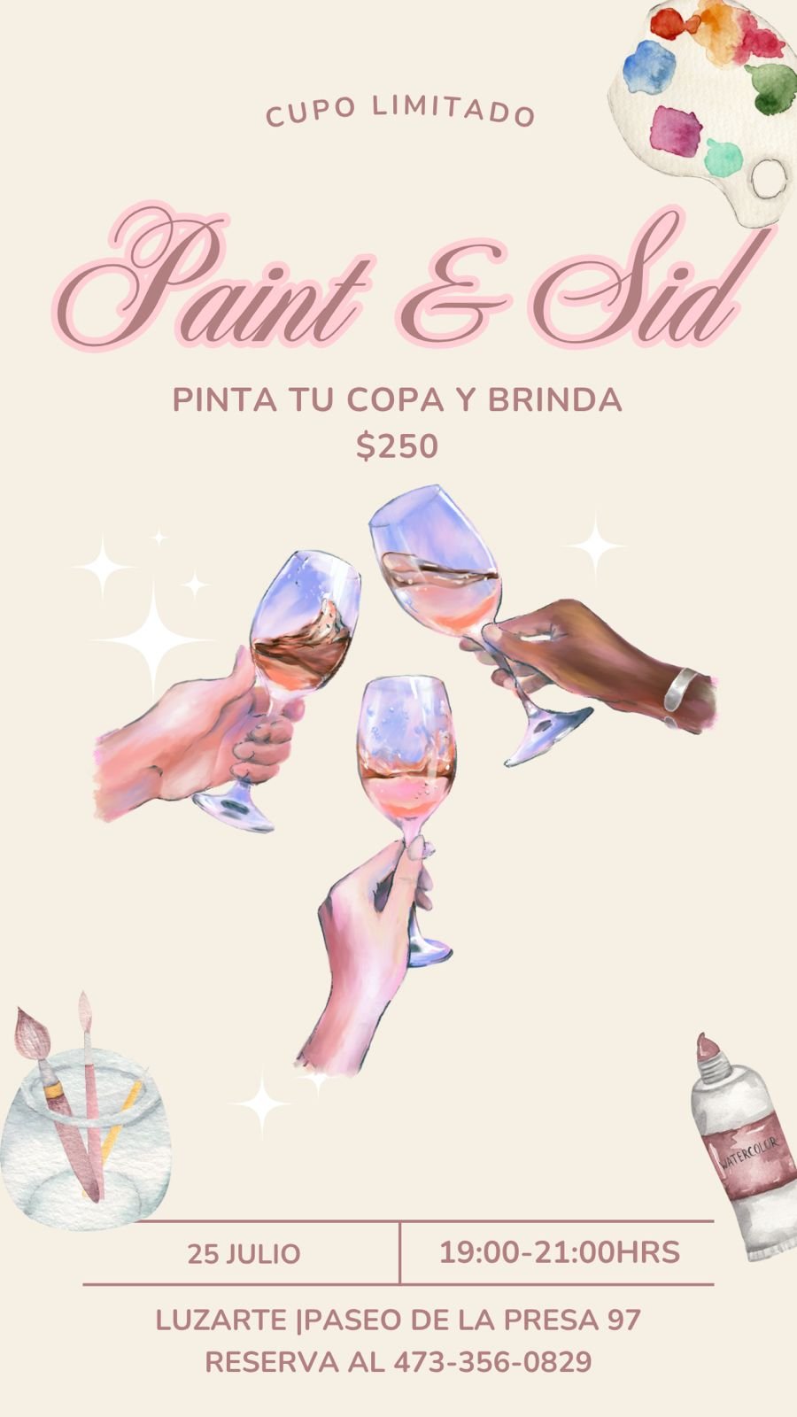 Luzarte: Pinta tu copa y brinda