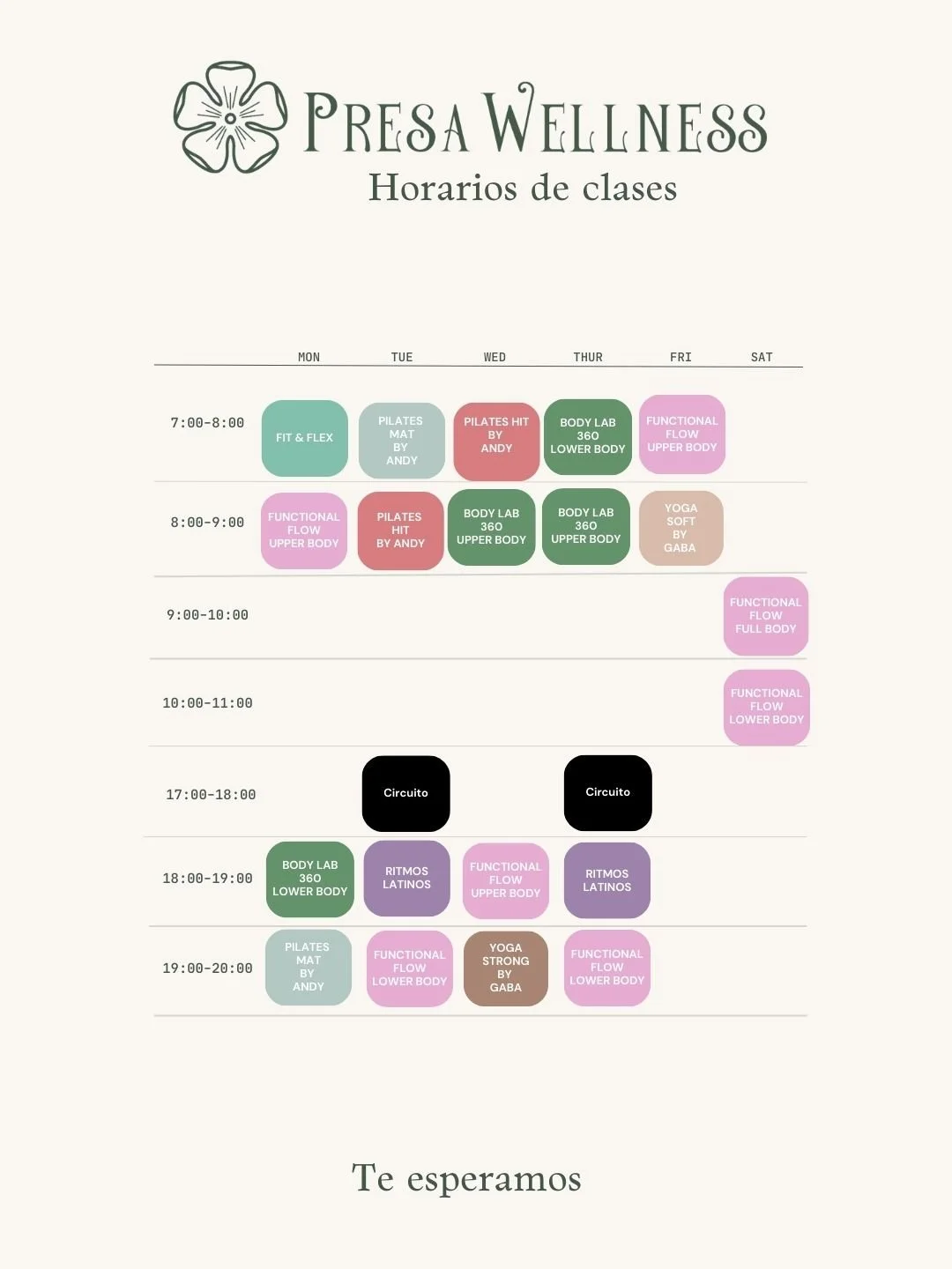 horario de clases