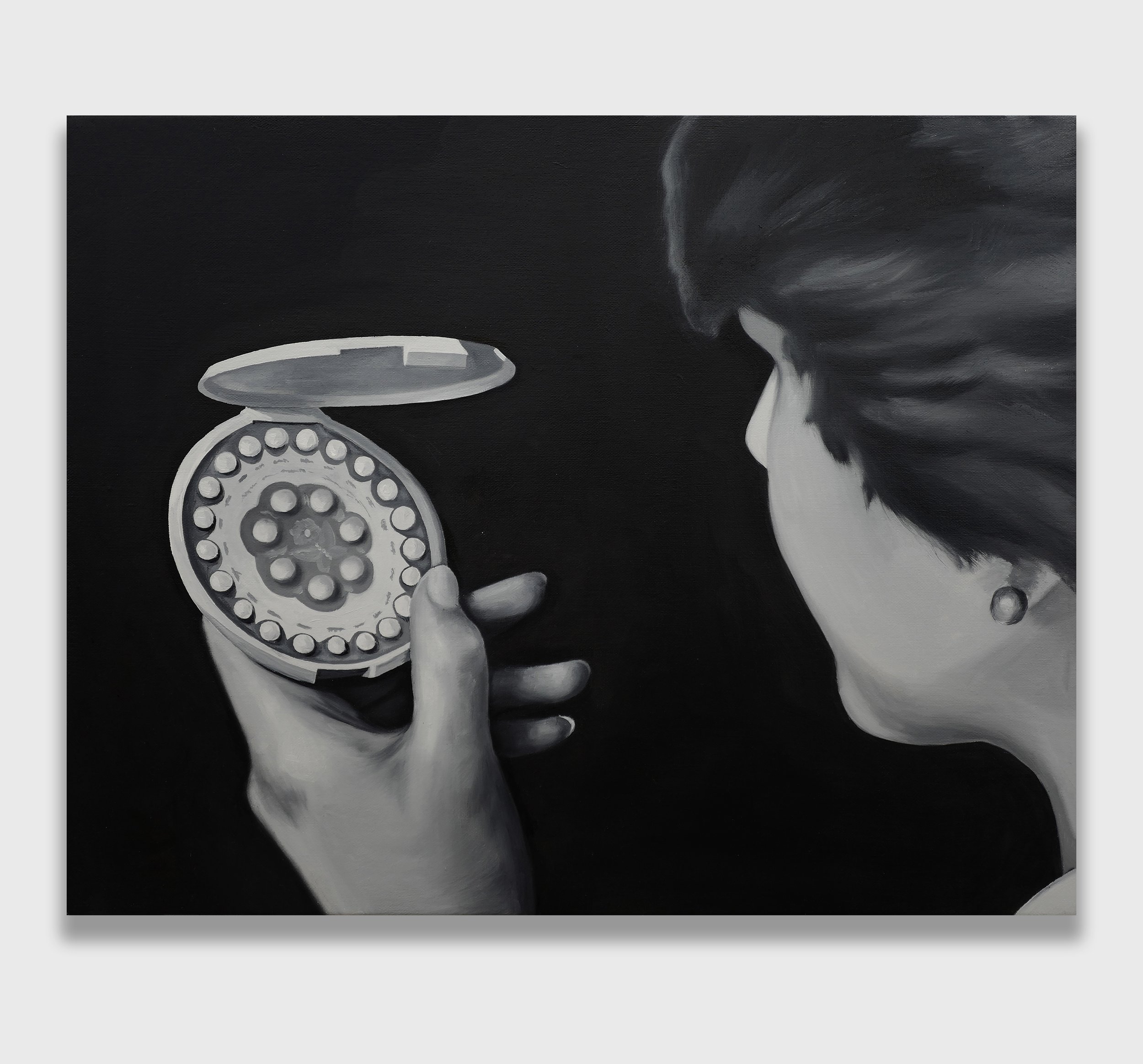   The Pill,  2021  Oil on linen  16 x 20 inches / 40.6 x 50.8 cm 