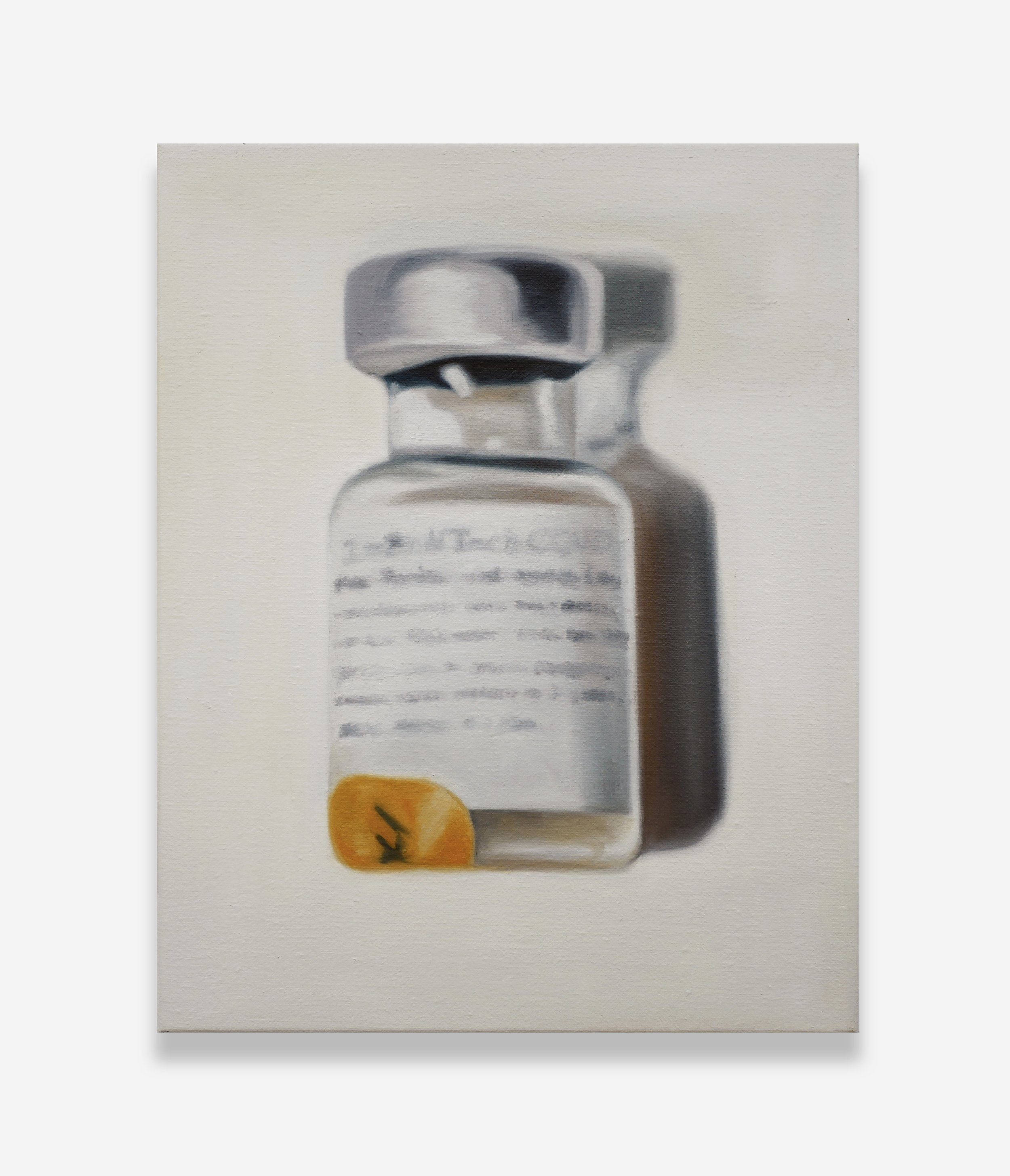   Vaccine   2021  Oil on linen  14 x 11 inches / 35.6 x 27.9 cm 