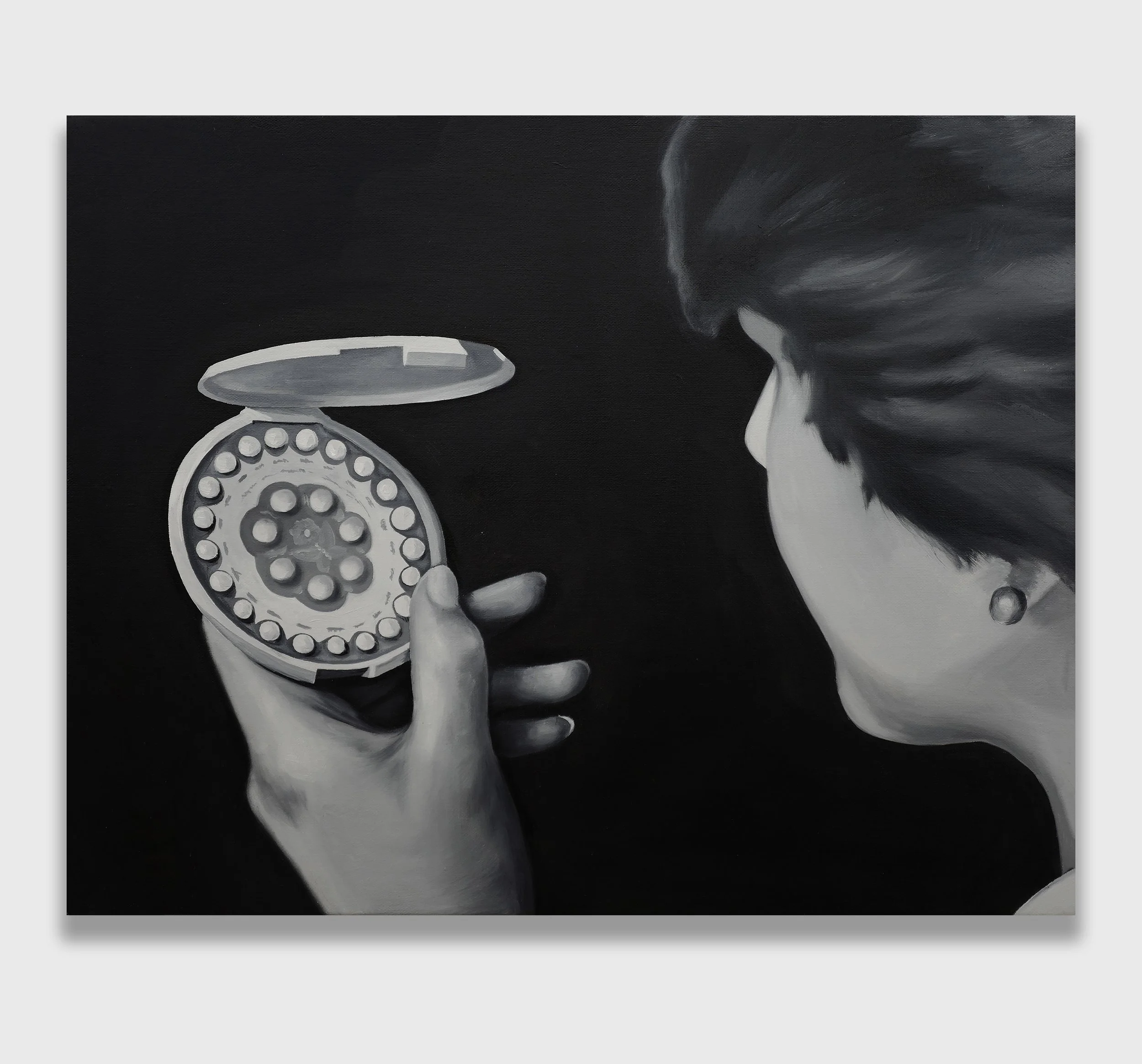   The Pill,  2021  Oil on linen 41 x 51 cm (16 x 20 in)  