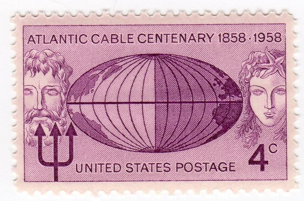 Scott #1112 TransAtlantic Cable Single Stamp - MNH.webp