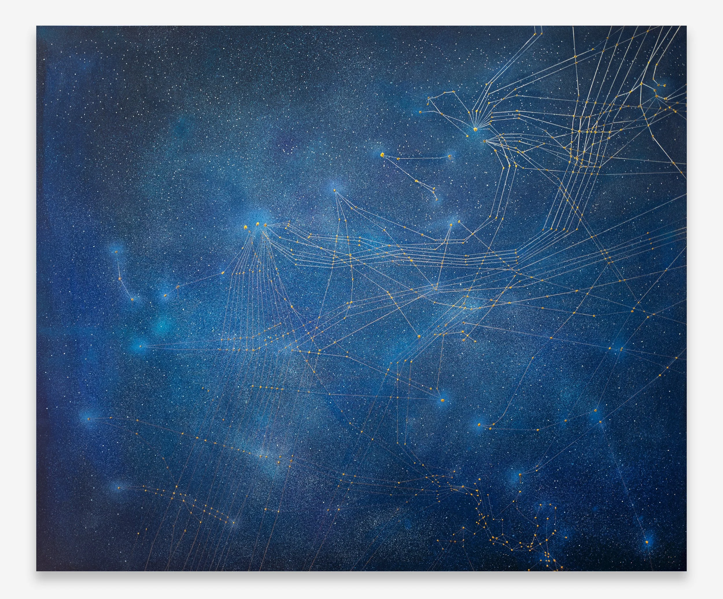   Signal: Submarine Networks 02,    2025 Oil and acrylic on linen 152.5 x 183 cm ( 60 x 72 in) 