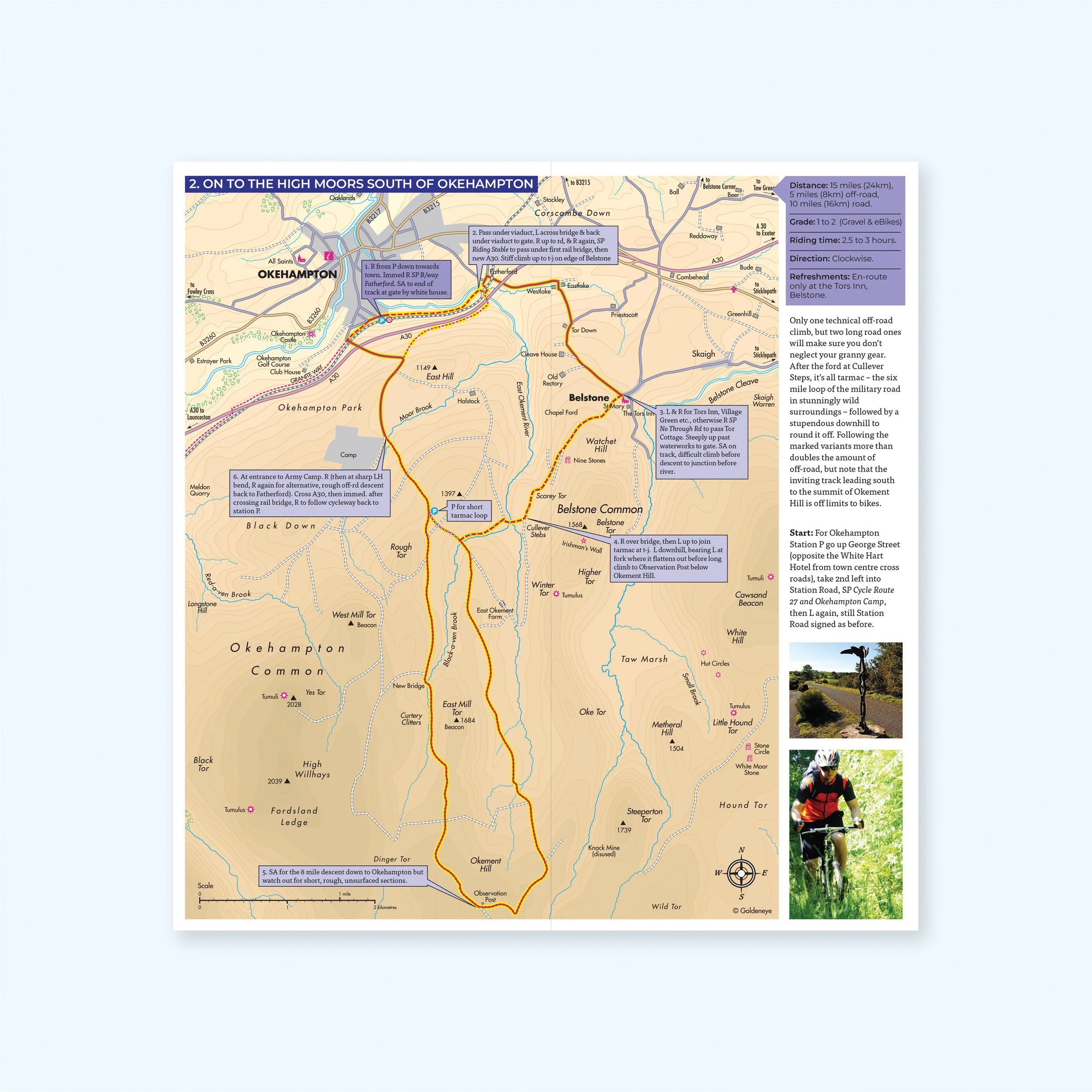 example mapping goldeneye dartmoor gravel bike mountain route guide