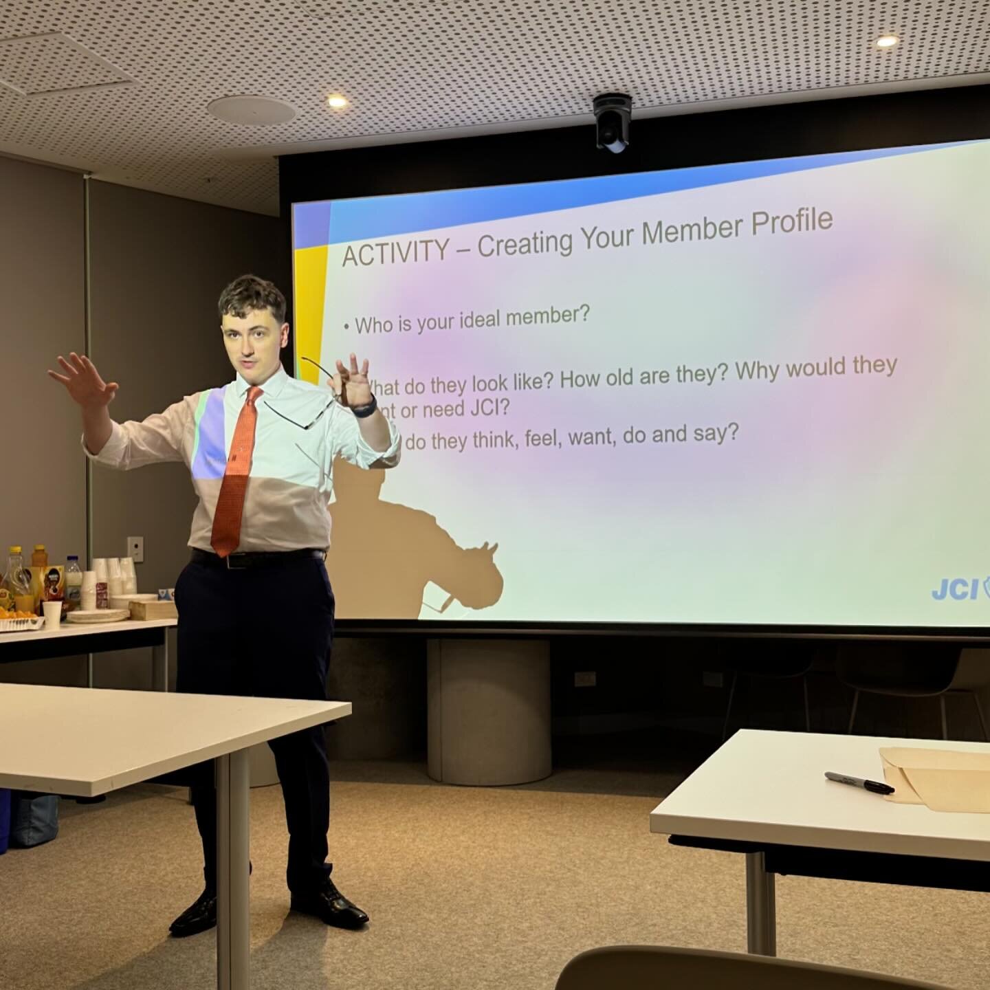 Training time, thanks Alex for the great and engaging discussion. #training #JCI #JCIAustralia #JCIBrisbane #Leadership