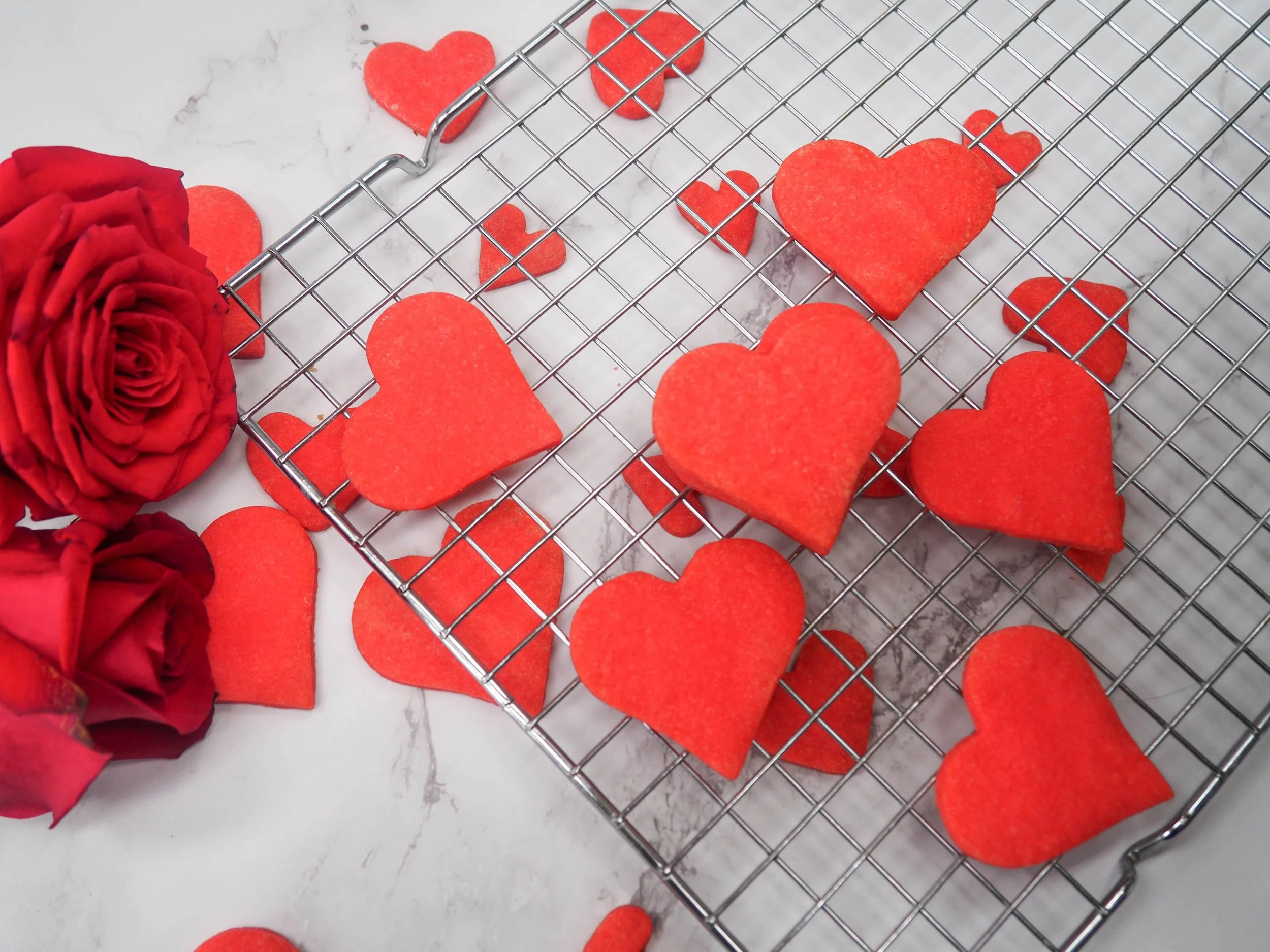 Heart-shaped shortbread cookies — Oh Happy Bake Nanaimo