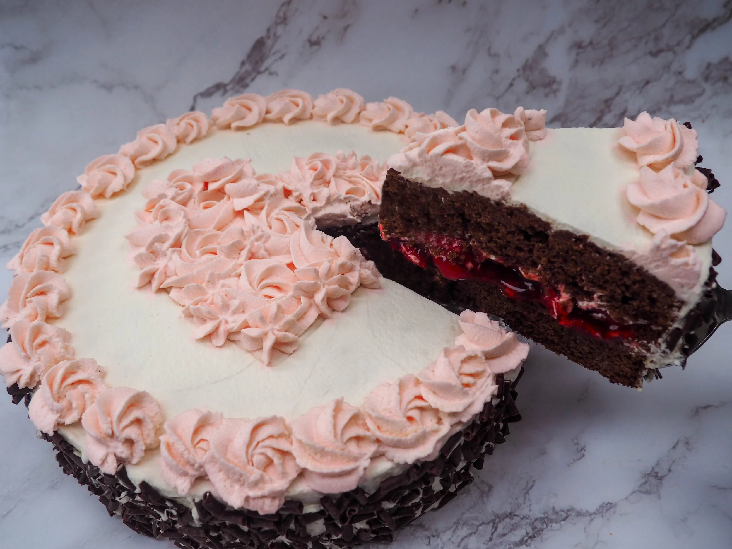 Mother's day black forest cake piece — Oh Happy Bake Nanaimo