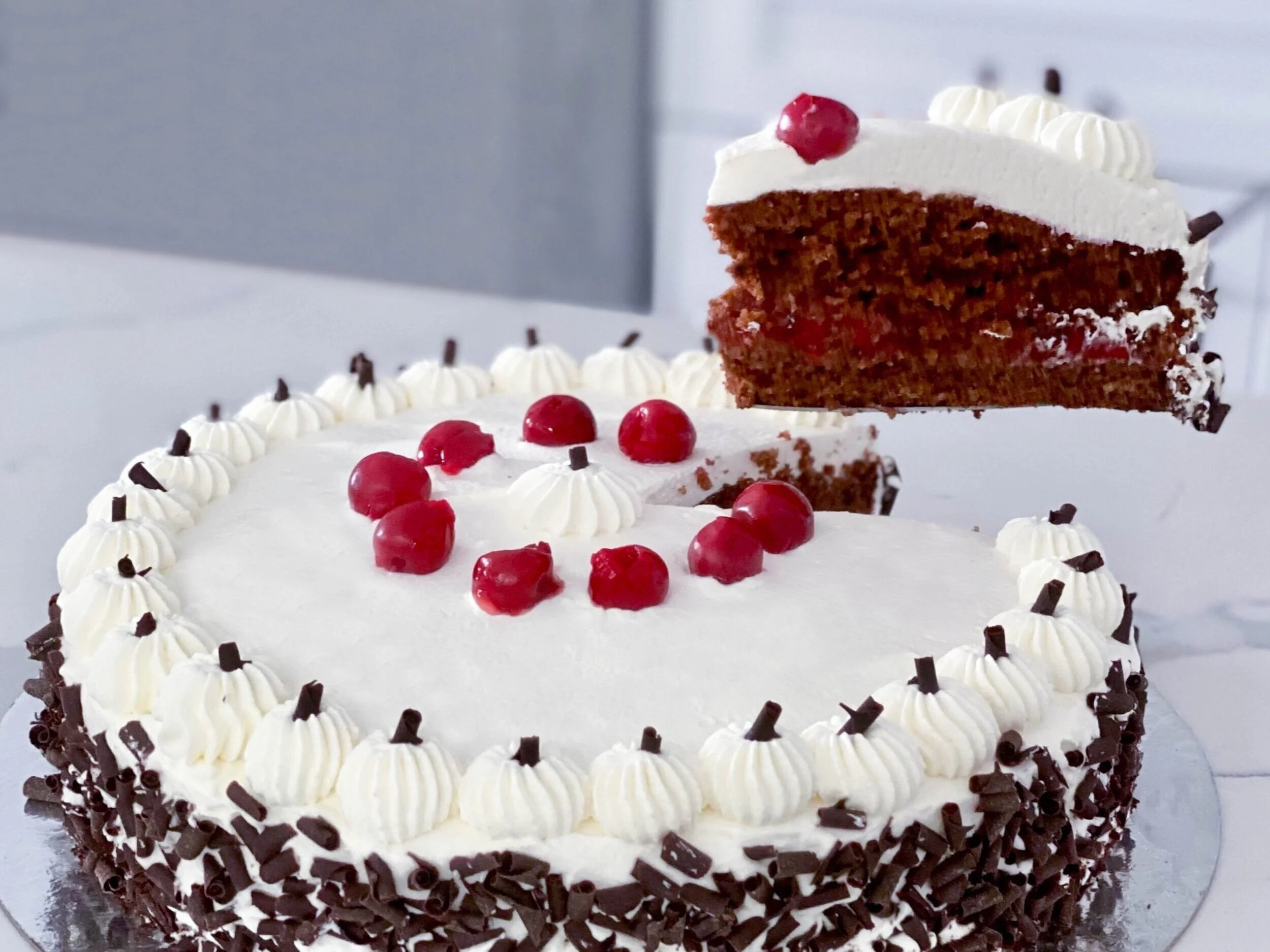Traditional black forest cake — Oh Happy Bake