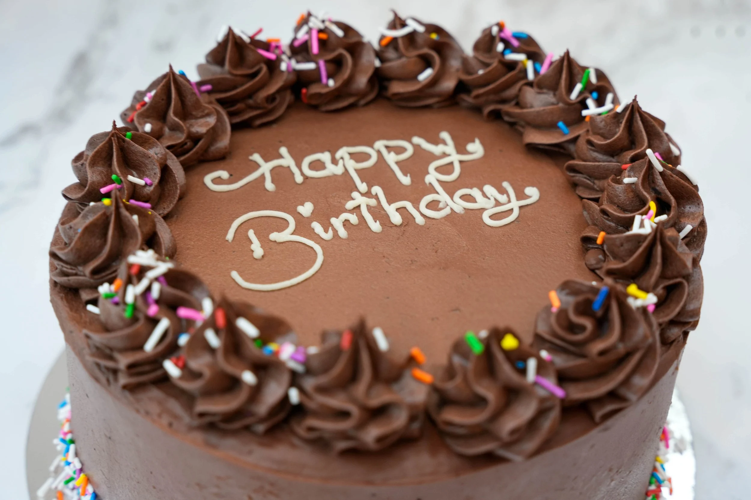 Chocolate birthday cake — Oh Happy Bake Nanaimo