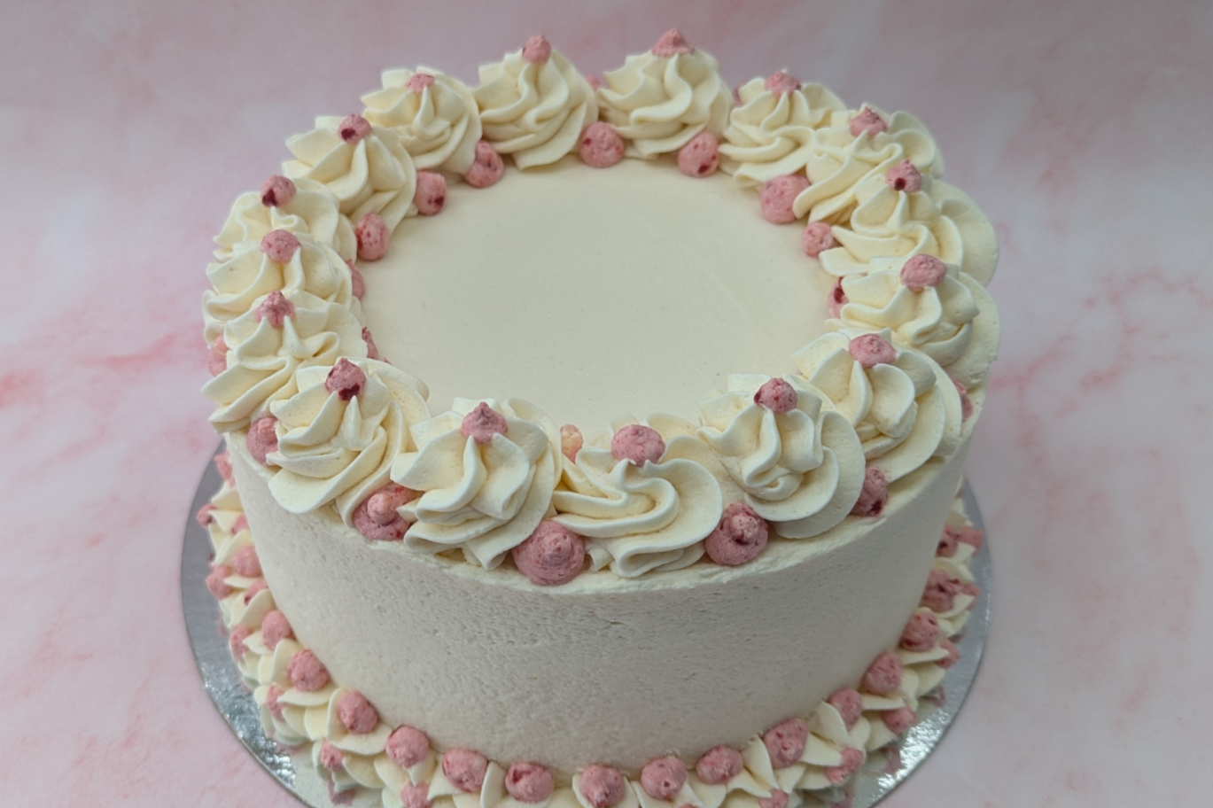 Raspberry cream cake  — Oh Happy Bake