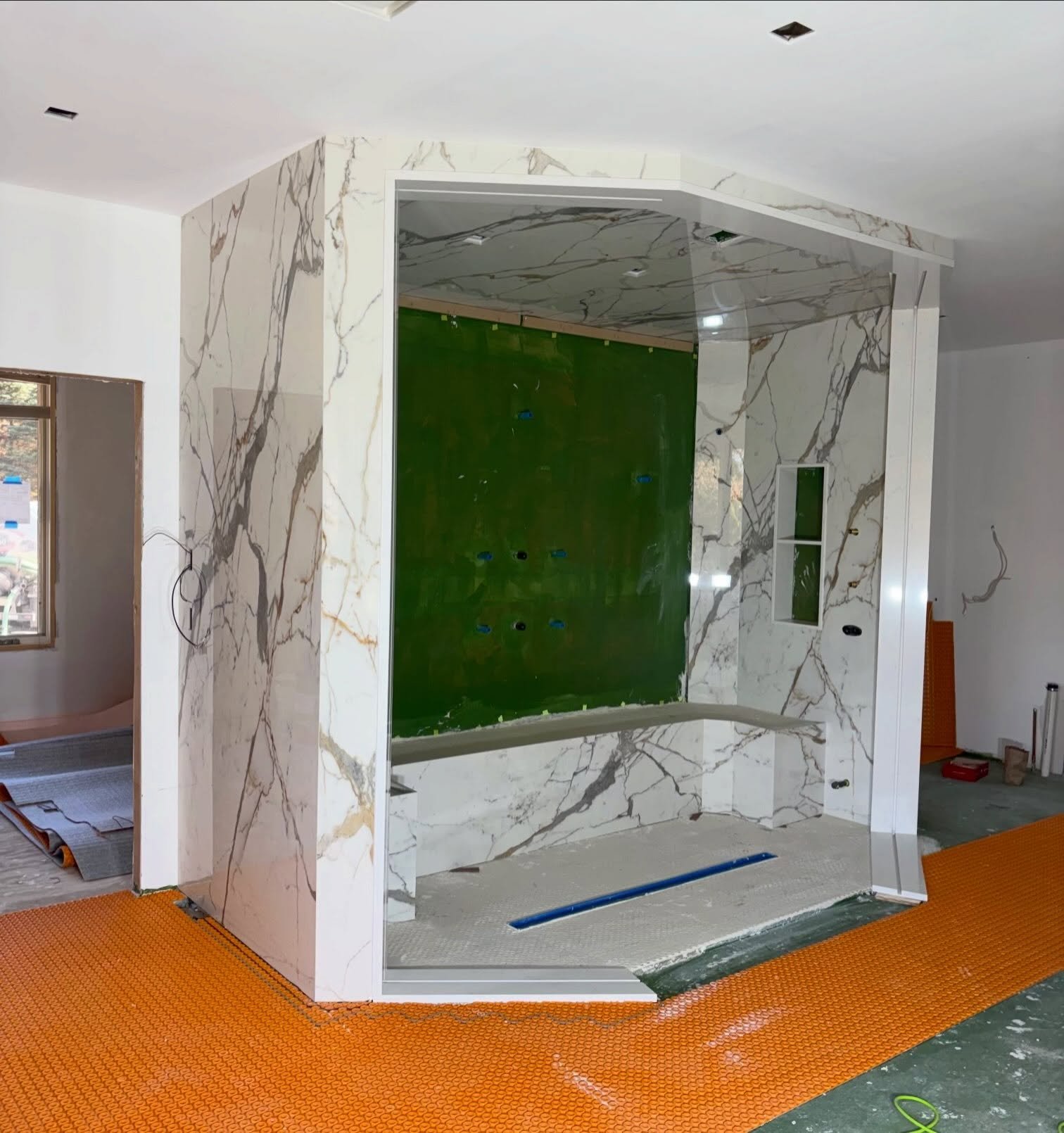 BEHIND THE DESIGN || 🛠️ Primary Suite

This primary suite is undergoing a remarkable transformation. We reworked the floor plan to create a more thoughtful, luxurious retreat, with a dramatic steam shower at its center.

Designed for a true spa expe