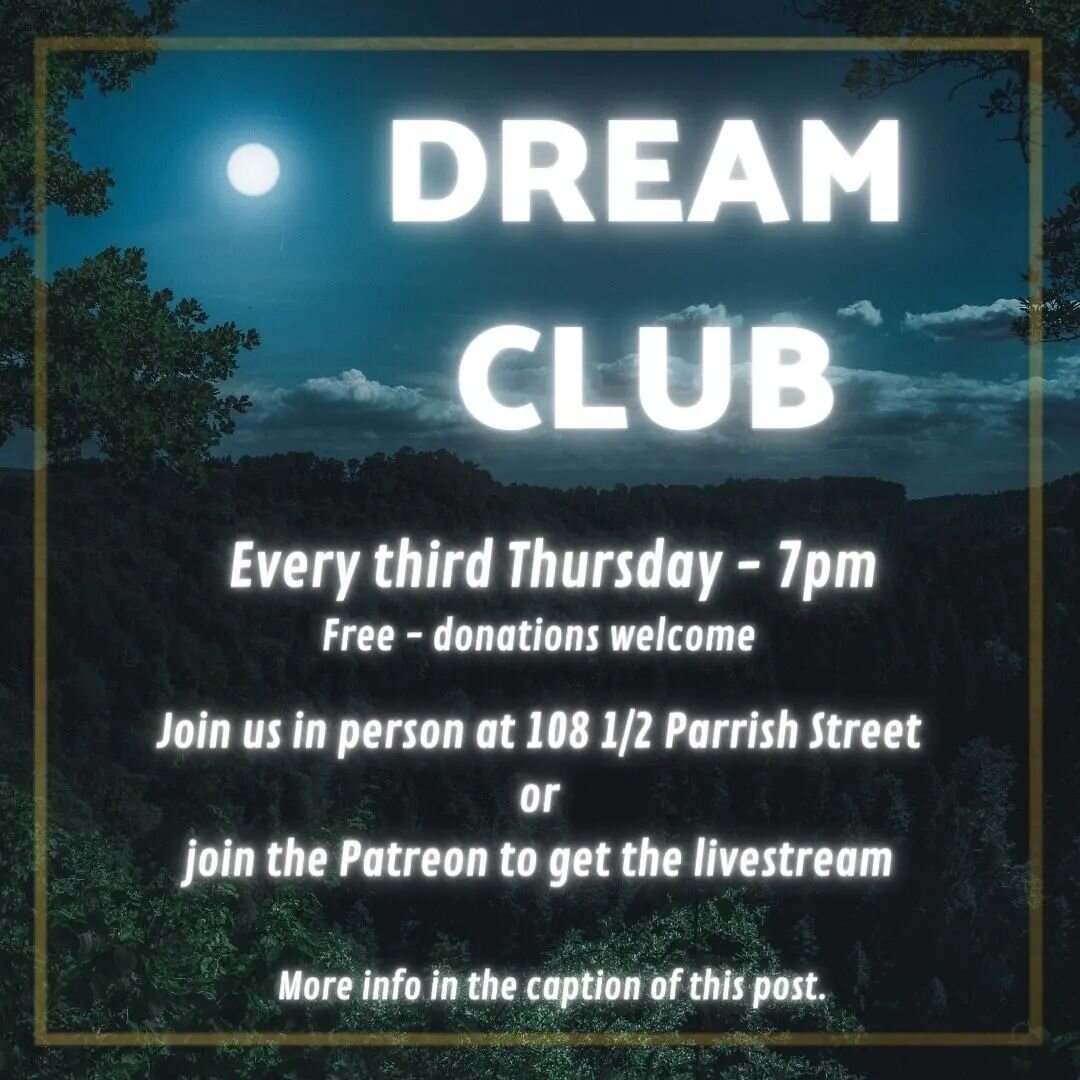 Dream Club! Come hang out with us and have engaging conversations about dreams. It's a blast... We always have fun. ✨

If you want to join us in person, please DM either @gracewakeman_music or @massagetherapywithali to reserve your spot.

Use the doo