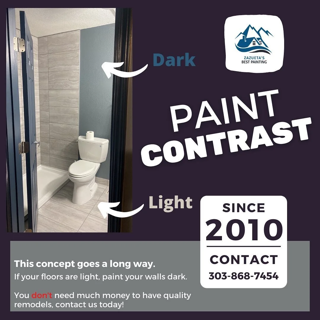 If you&rsquo;re looking for a space to pop, try going for paint contrast! 

Here&rsquo;s a Fire Station bathroom that went with our suggestion! 

👨🏻&zwj;🚒 🔥 

Contact For A Free Project Estimate! 

📧 info@zazuetasbestpainting.com

📲 (303) 868-7