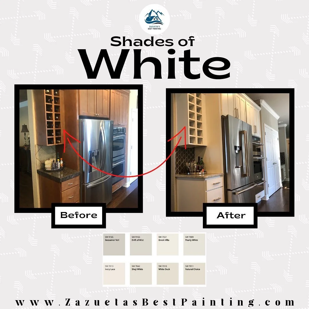 Here&rsquo;s a previous client that&rsquo;s used a shade of white to modernize their dated wood-finish cabinets. 

⚪️🔪

Contact today for a free project estimate! 

📧 info@zazuetasbestpainting.com

📲 (303) 868-7454

#colorado #denver #coloradolife