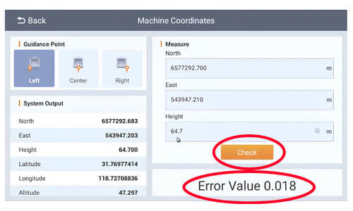 Technical Support Resources TX 73 Compare Machine Reading for  bench and Adjust Datum