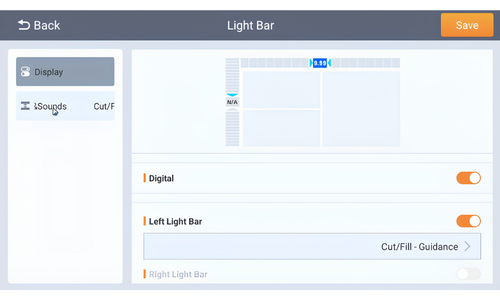 TSR CHCNAV TX73 Customise your display Disable Light bars