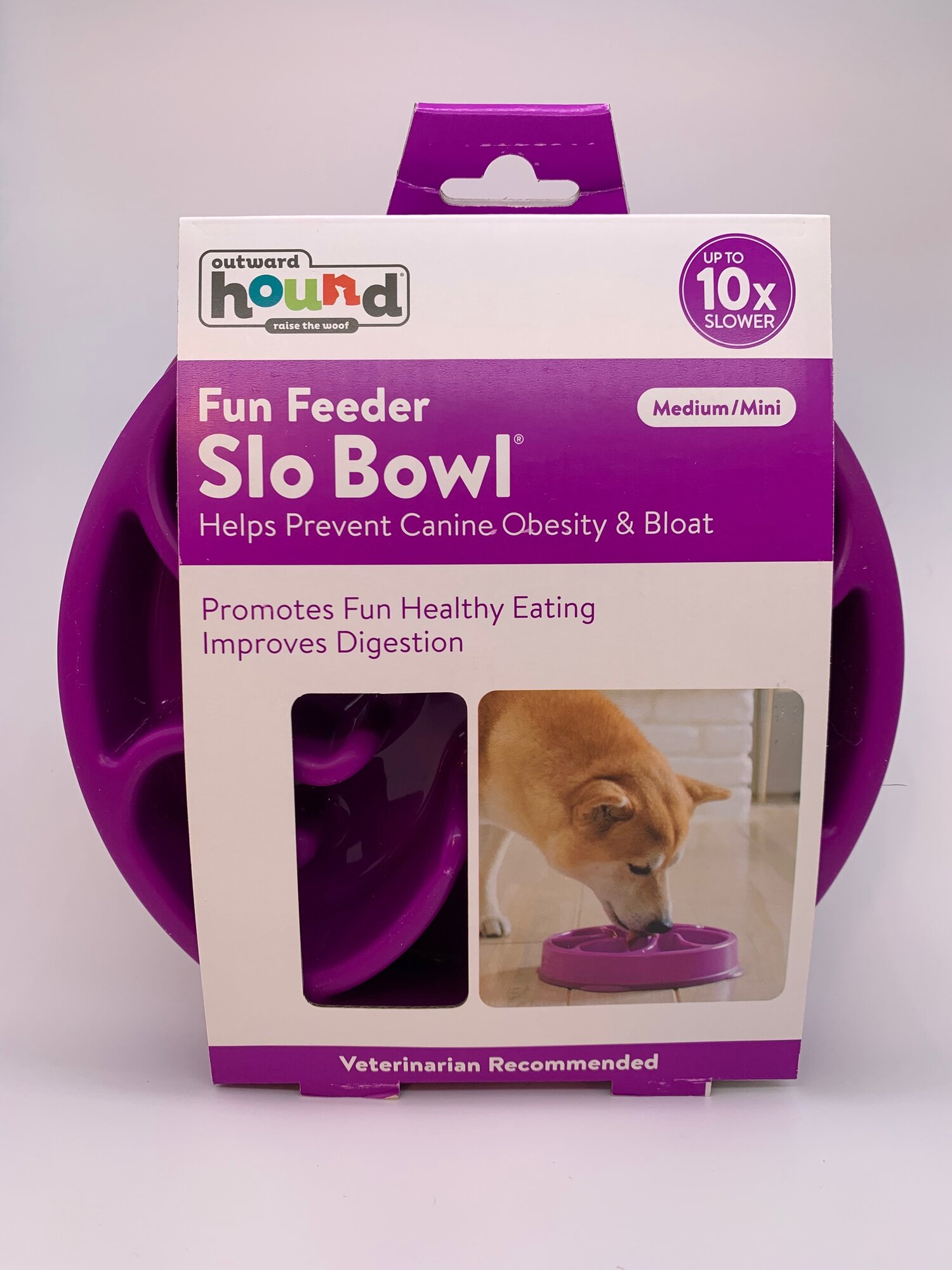 Slow Slo-Bowl Fun Feed Feeder Bowl for Small Dogs