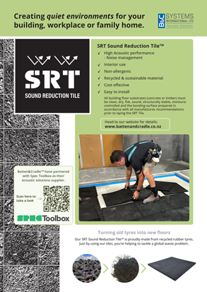 SRT Sound Reduction Tile CSIRO test result