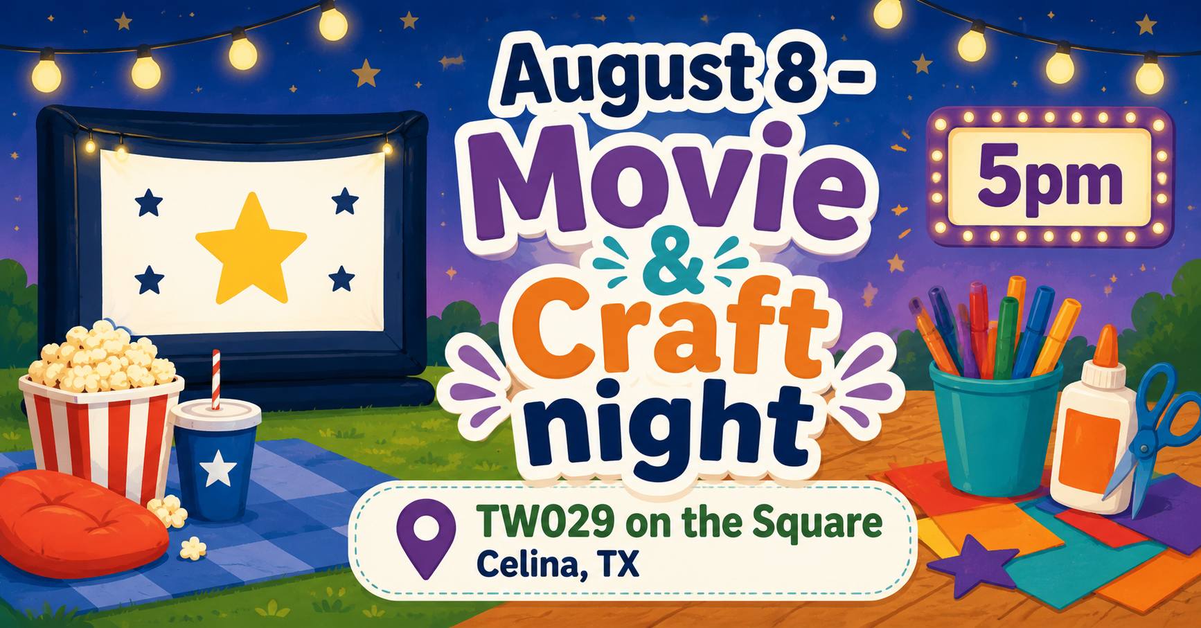 Kids Movie & Craft Night