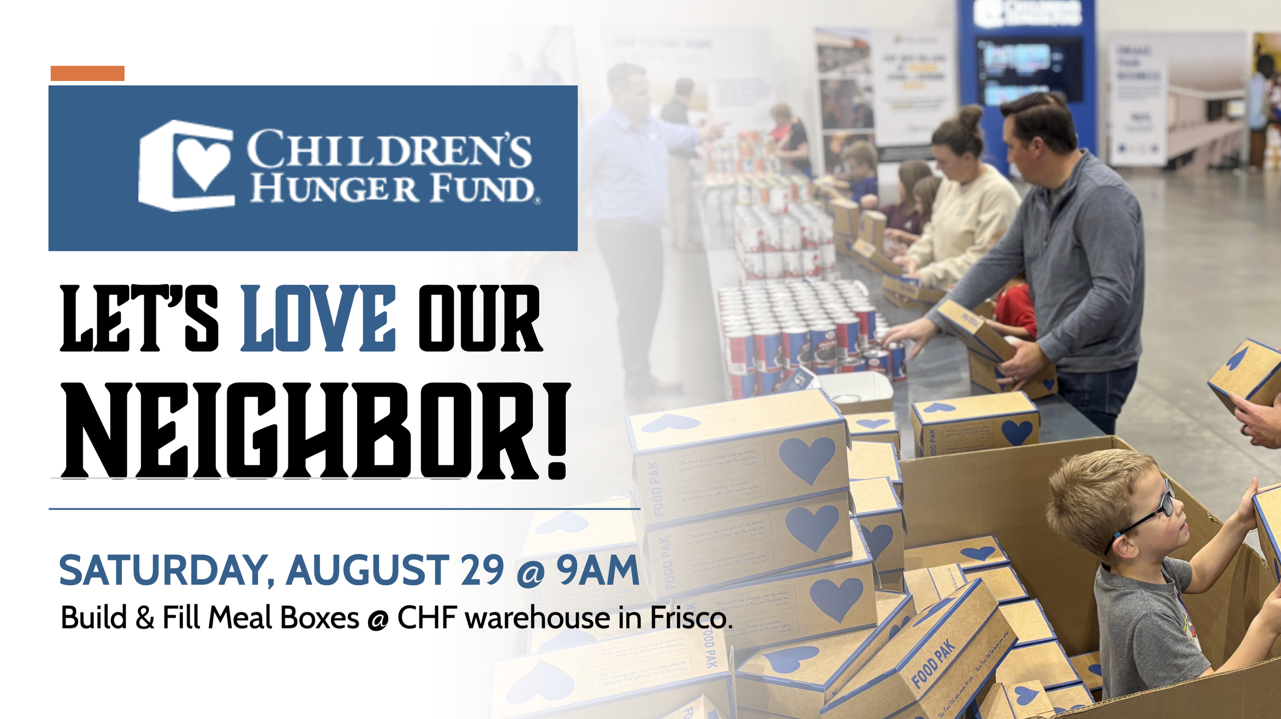 Build &amp; Fill Boxes @ Children’s Hunger Fund