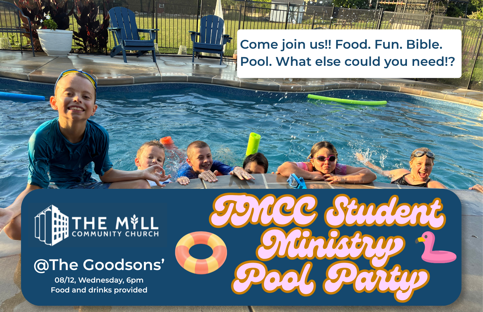 PreTeen Pool Party