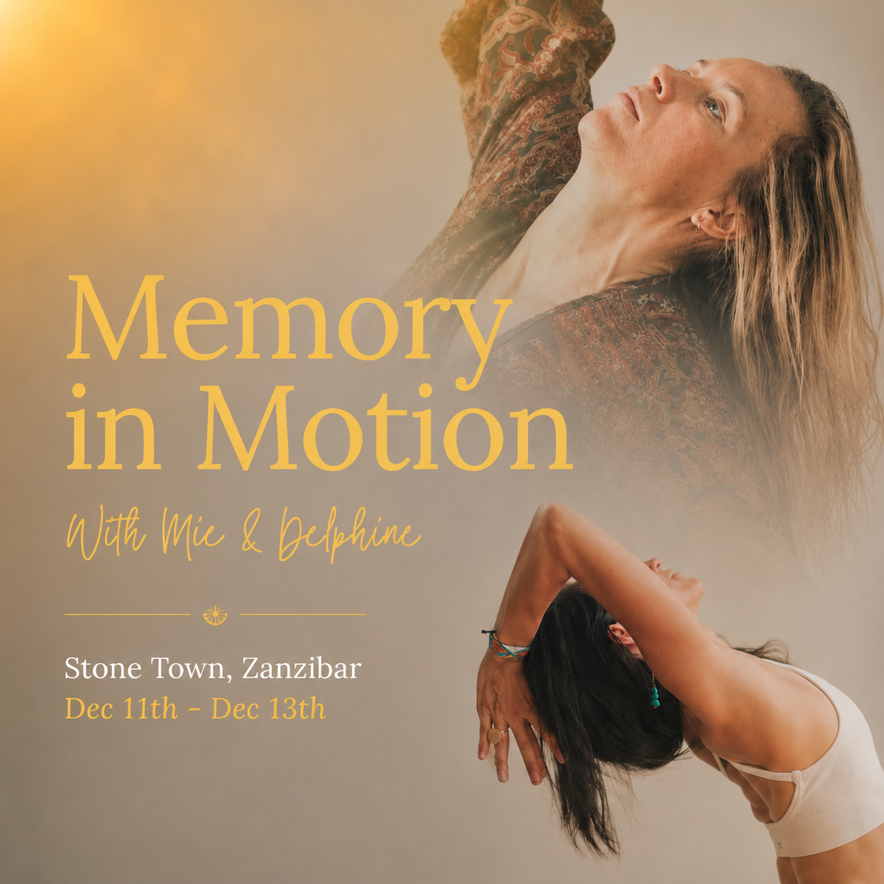 Deposit Payment ~ Memory in Motion 11-13 December
