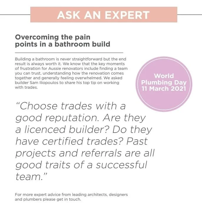 Here is a snap shot of our latest  News &amp; Advice Article working together with @reecebathrooms towards your bathroom happiness 😊 #pioneeringbathroomdesigns #reecebathrooms