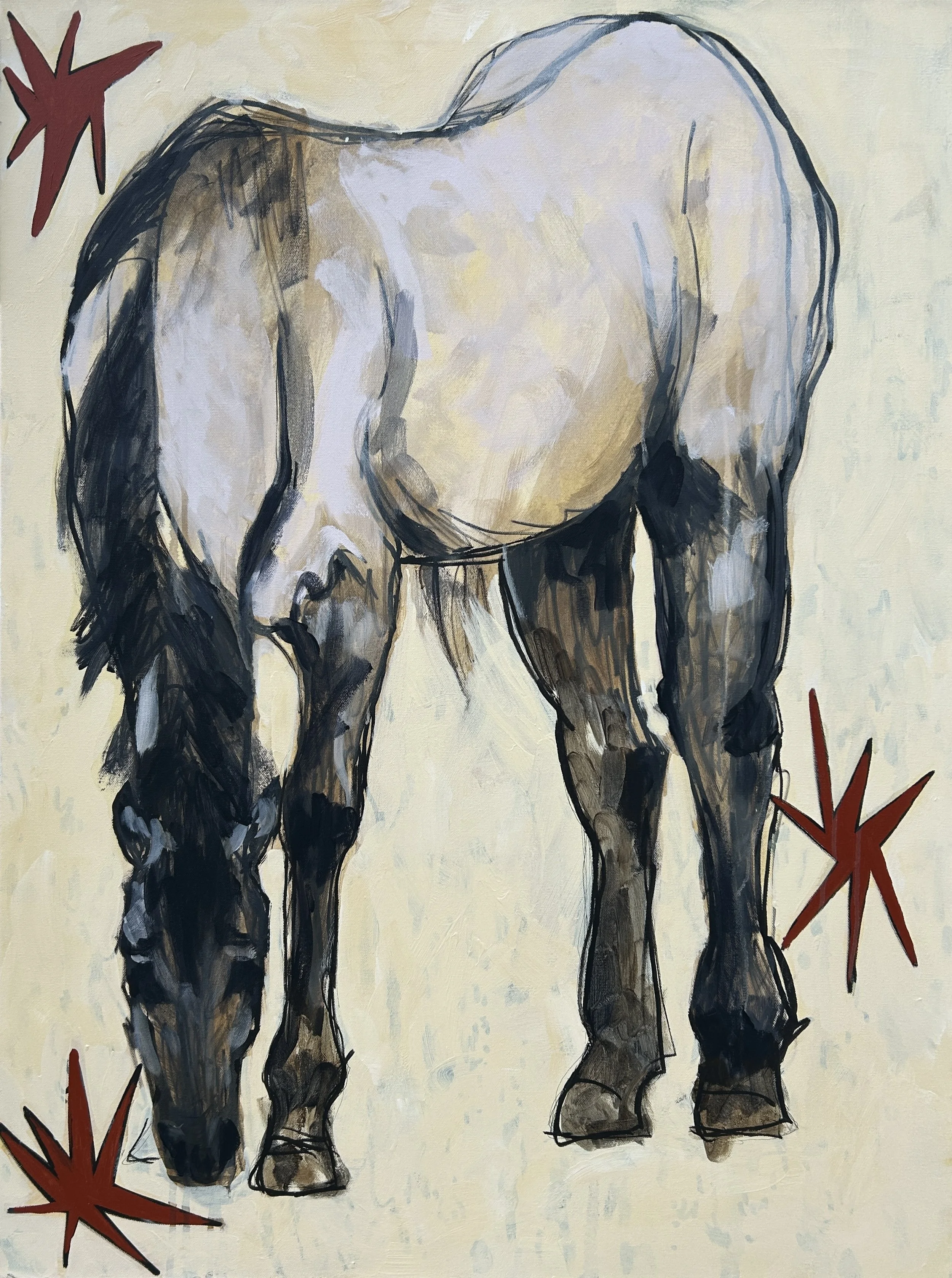 'The Horse', 30” x 40”, Acrylic on Canvas, 2025 - Available