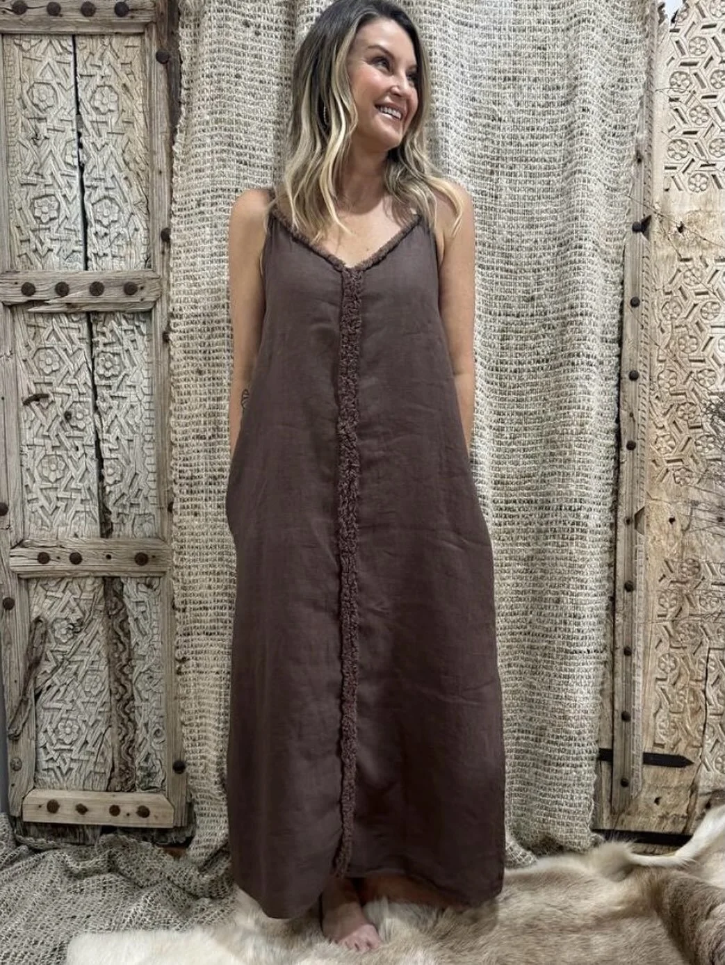 It&rsquo;s a chocolate kind of summer 🤎

The gorgeous Addison dress is selling fast. Available to order now and in other colours. 

#summerdress #summerfashion #springfashion #linen #linendress #chocolate #heatingup #sellingfast #stock #wholesale #a