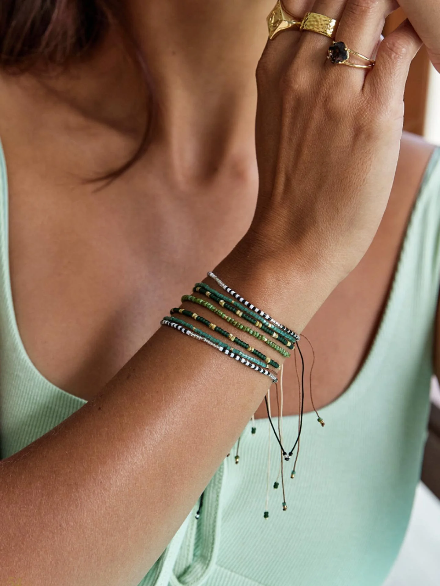 Love Lunamei Inspiration Bracelet Stack 💚🎄
The perfect little gift under $20 this gift giving season. 

#lovelunamei #lovelunameijewellery #inspirationbracelet #bracelet #braceletstack #giftideas #giftgiving #summerholidays #australiandesigned #sto