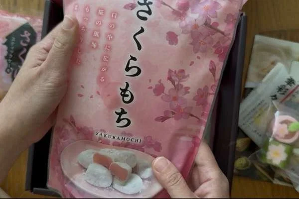 mochi inside jap snack box