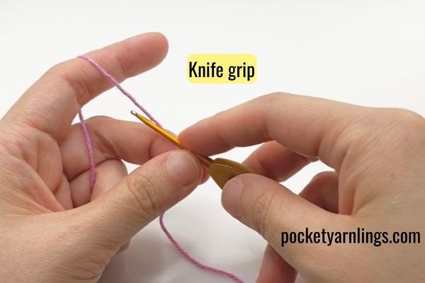 Breakdown of 6 ways on How to Hold Crochet Yarn and Hook — Pocket