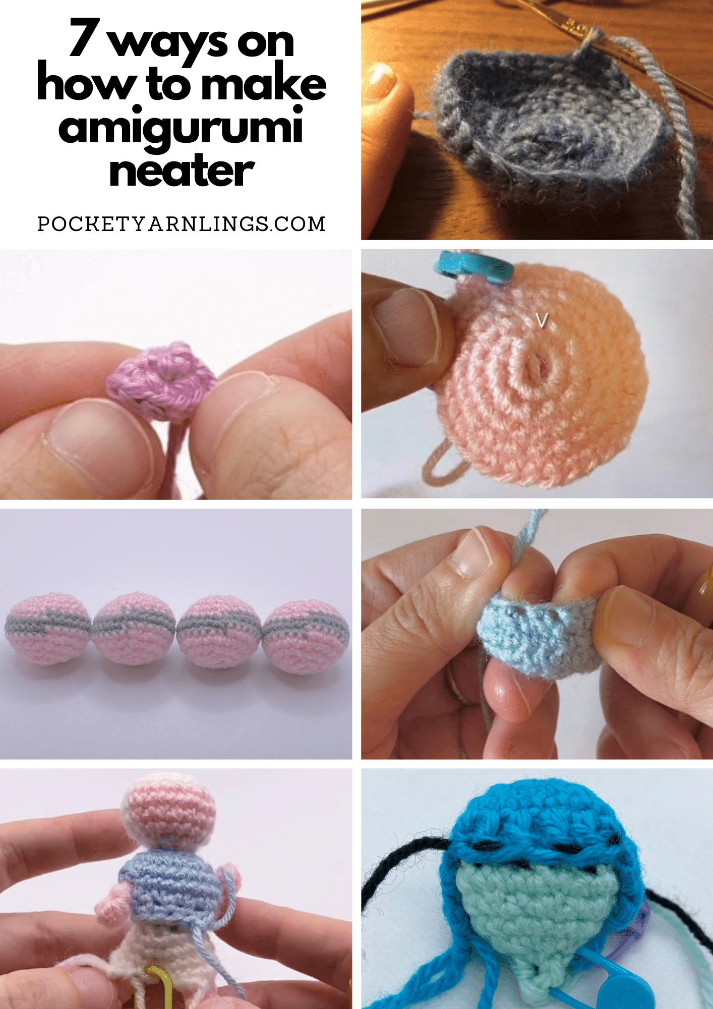7 ways on How to Make Amigurumi Neater? — Pocket Yarnlings — Pocket  Yarnlings