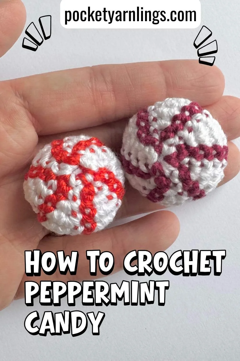 Free Peppermint Candy Crochet Pattern (Easy Christmas Ornament ...