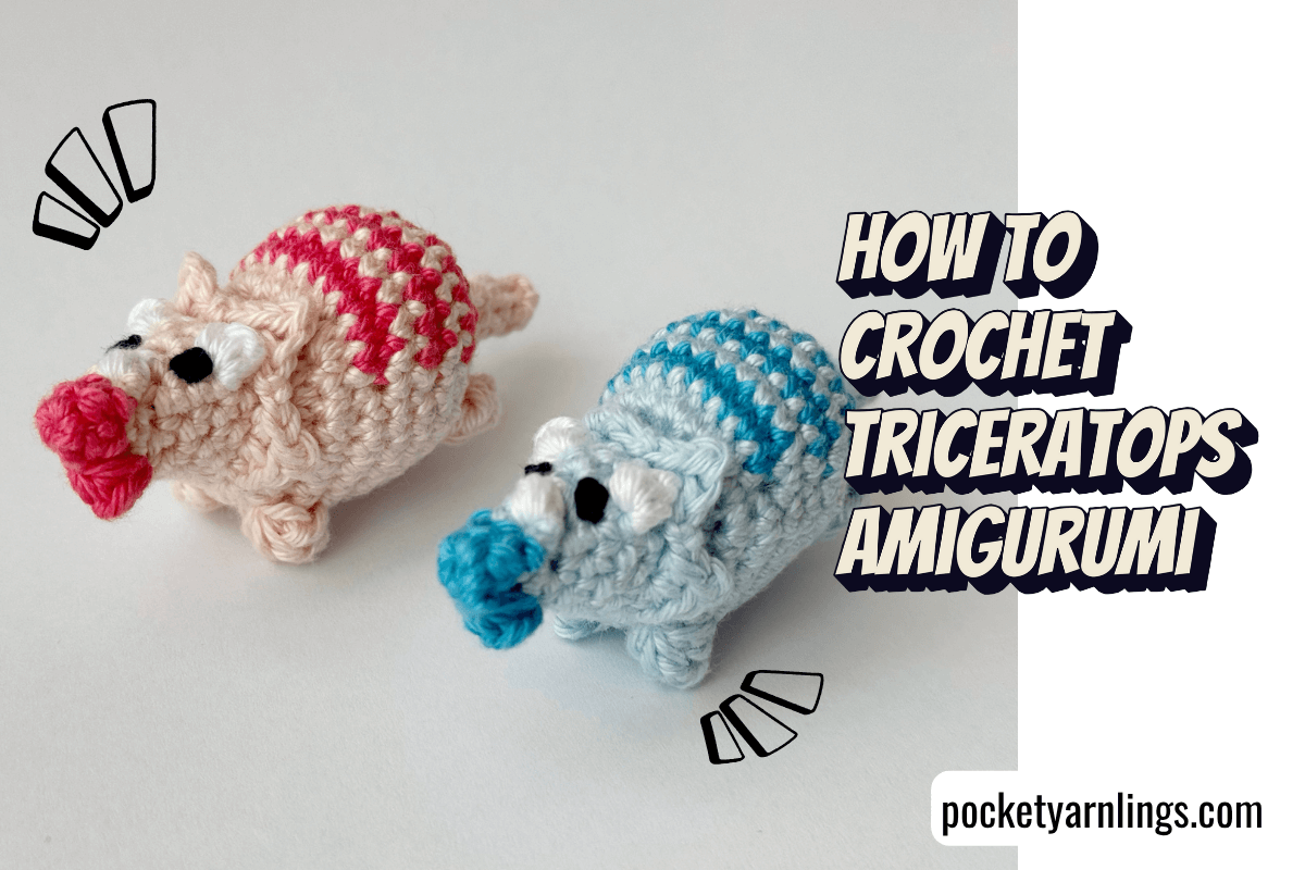 easy triceratops crochet pattern