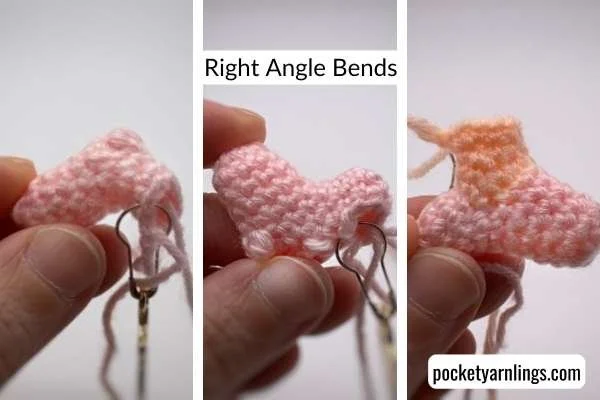 crochet angled bends