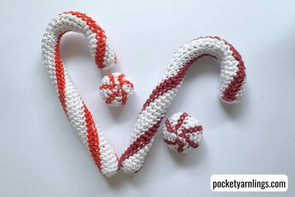 Crochet Free Candy Cane Ornament – Quick & Beginner-Friendly Pattern ...