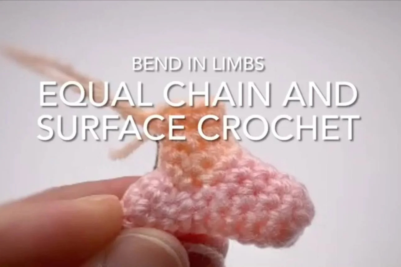 How to Crochet a Clean Angle in Amigurumi (Using Surface Crochet and Chains)