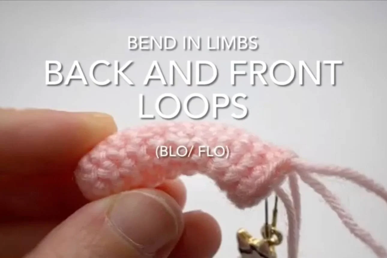 How to Crochet a Curved Shape Using BLO and FLO (Amigurumi Bending Technique)